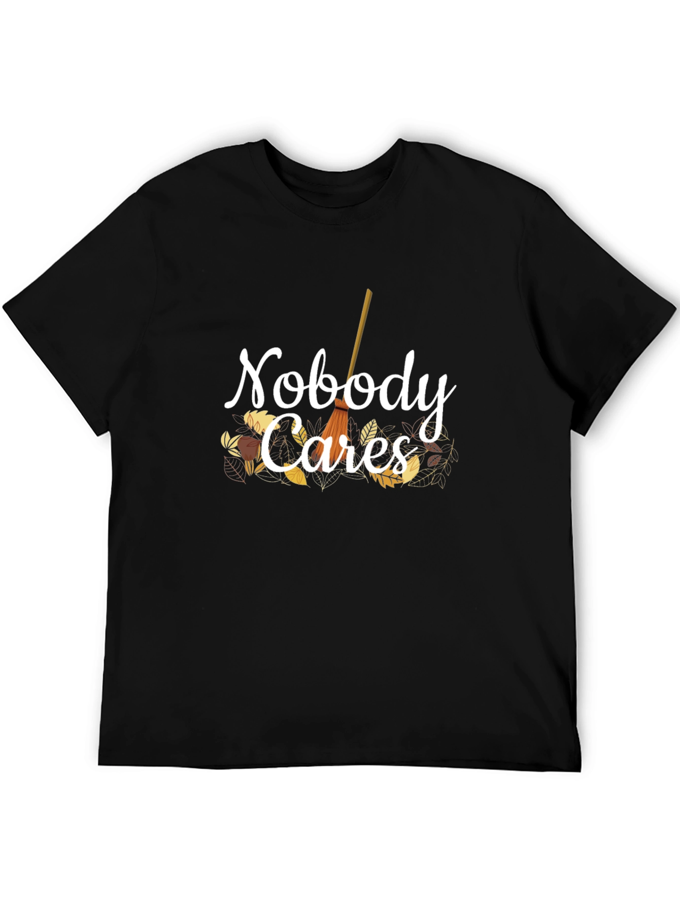 Nobody Cares T-Shirt - Autumn Themed Graphic Tee