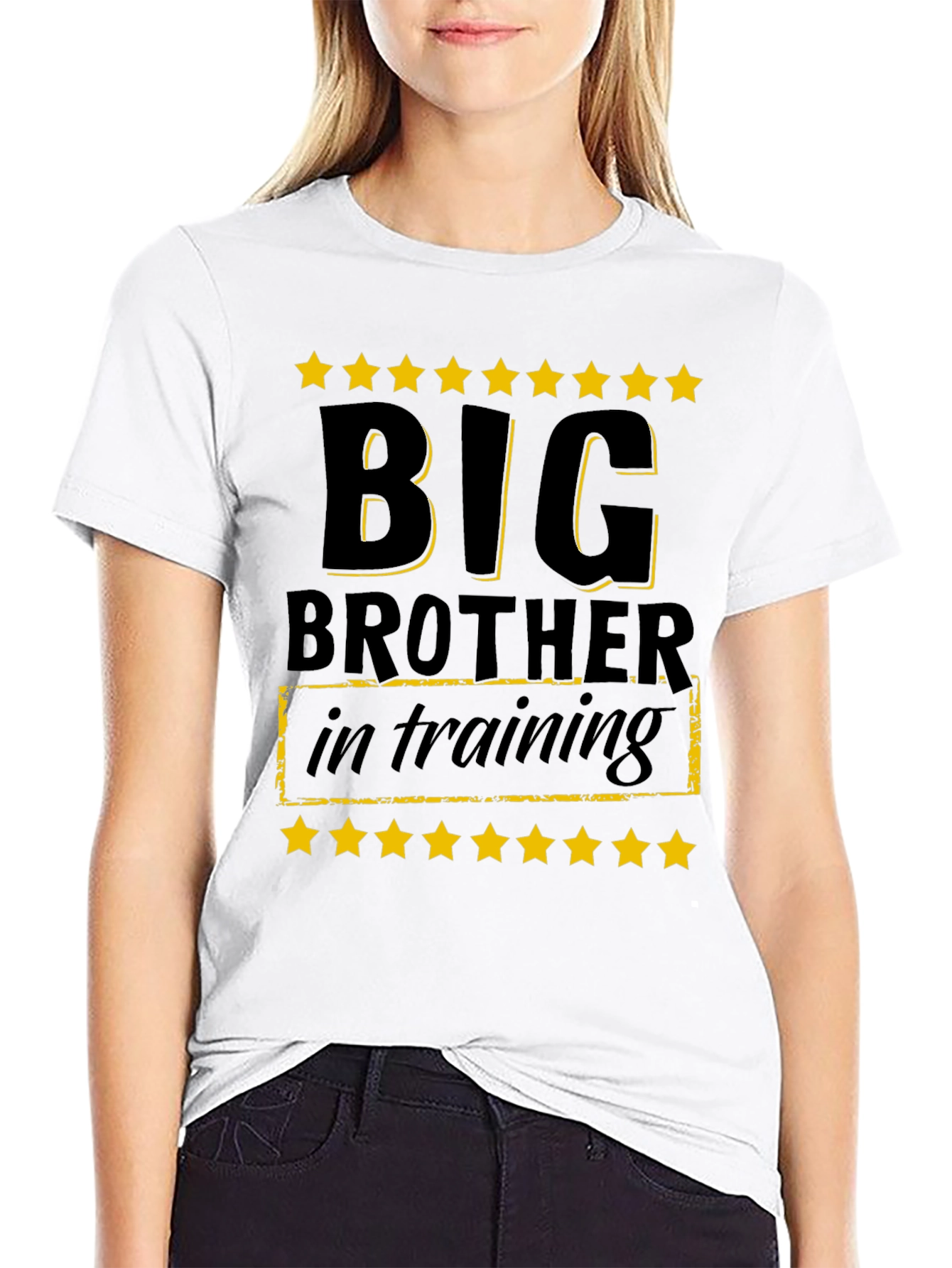 Big Brother in Training T-Shirt - Black Cotton Tee