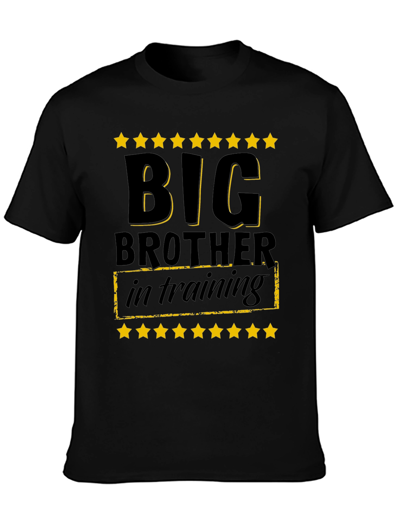 Big Brother in Training T-Shirt - Black Cotton Tee