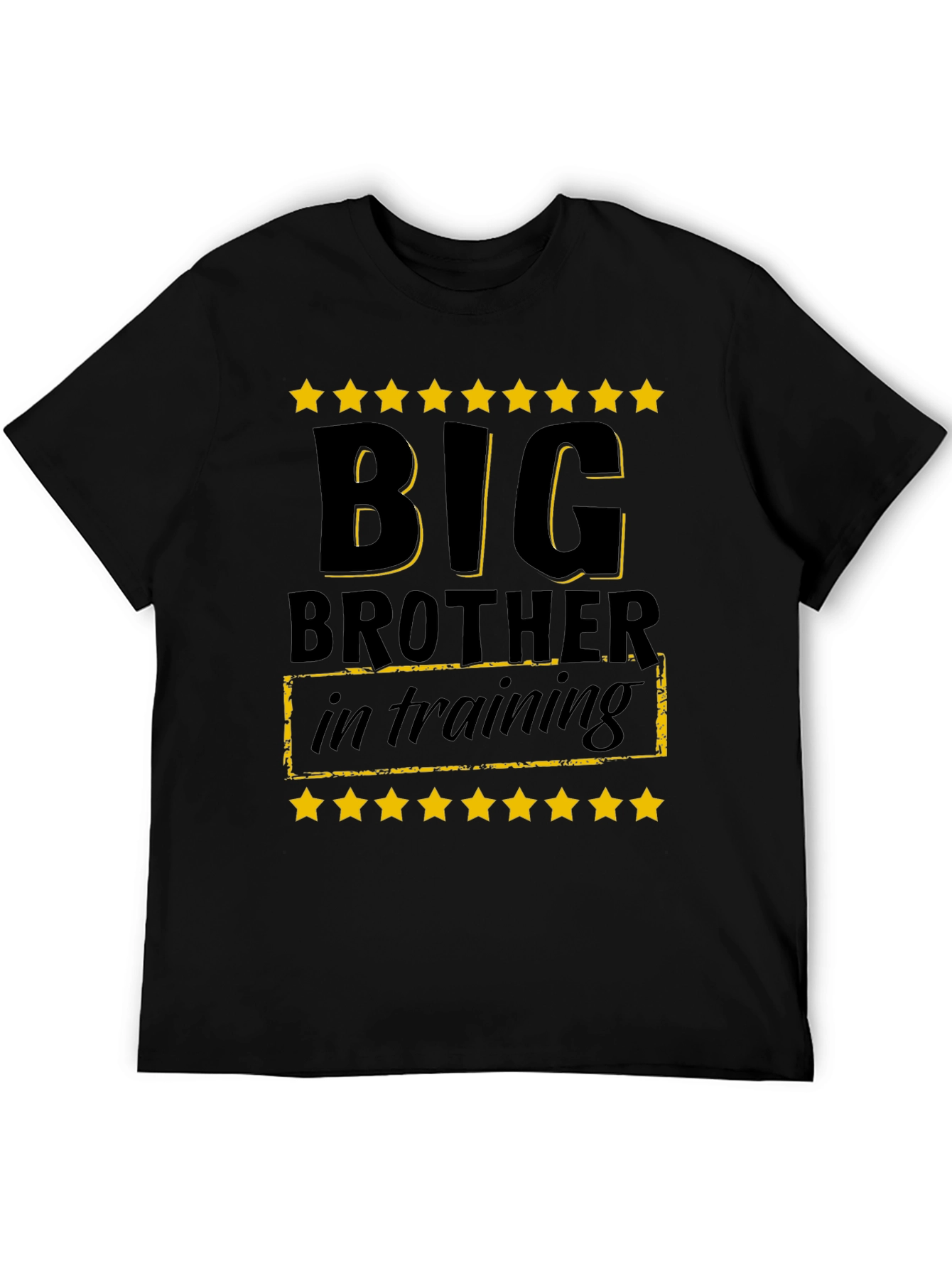 Big Brother in Training T-Shirt - Black Cotton Tee