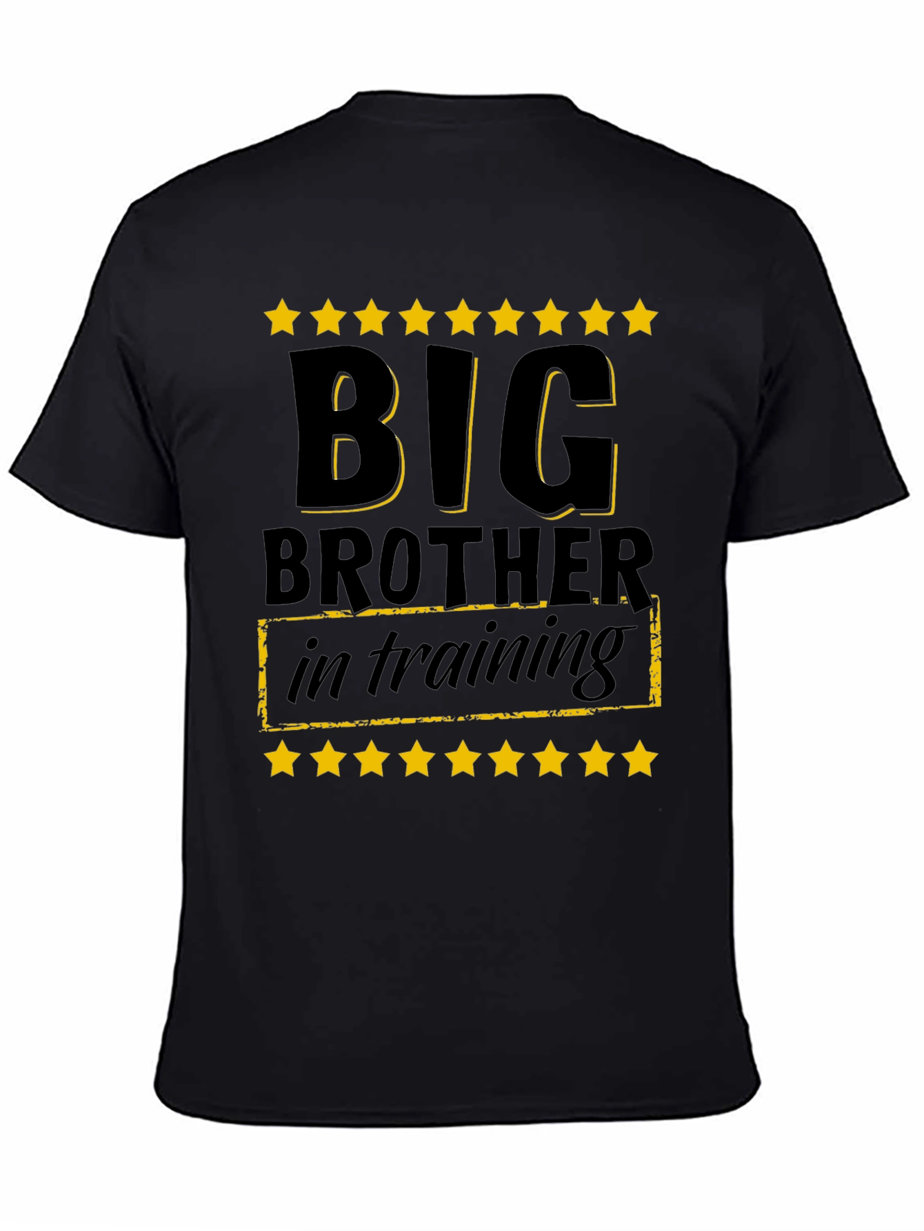 Big Brother in Training T-Shirt - Black Cotton Tee