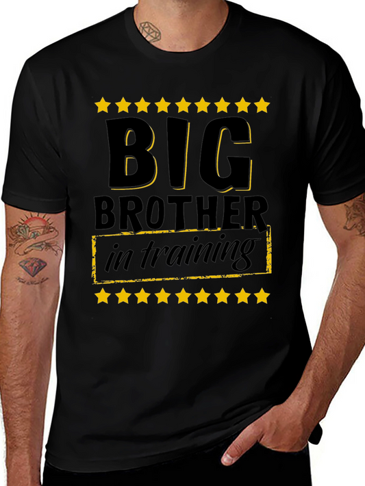 Big Brother in Training T-Shirt - Black Cotton Tee