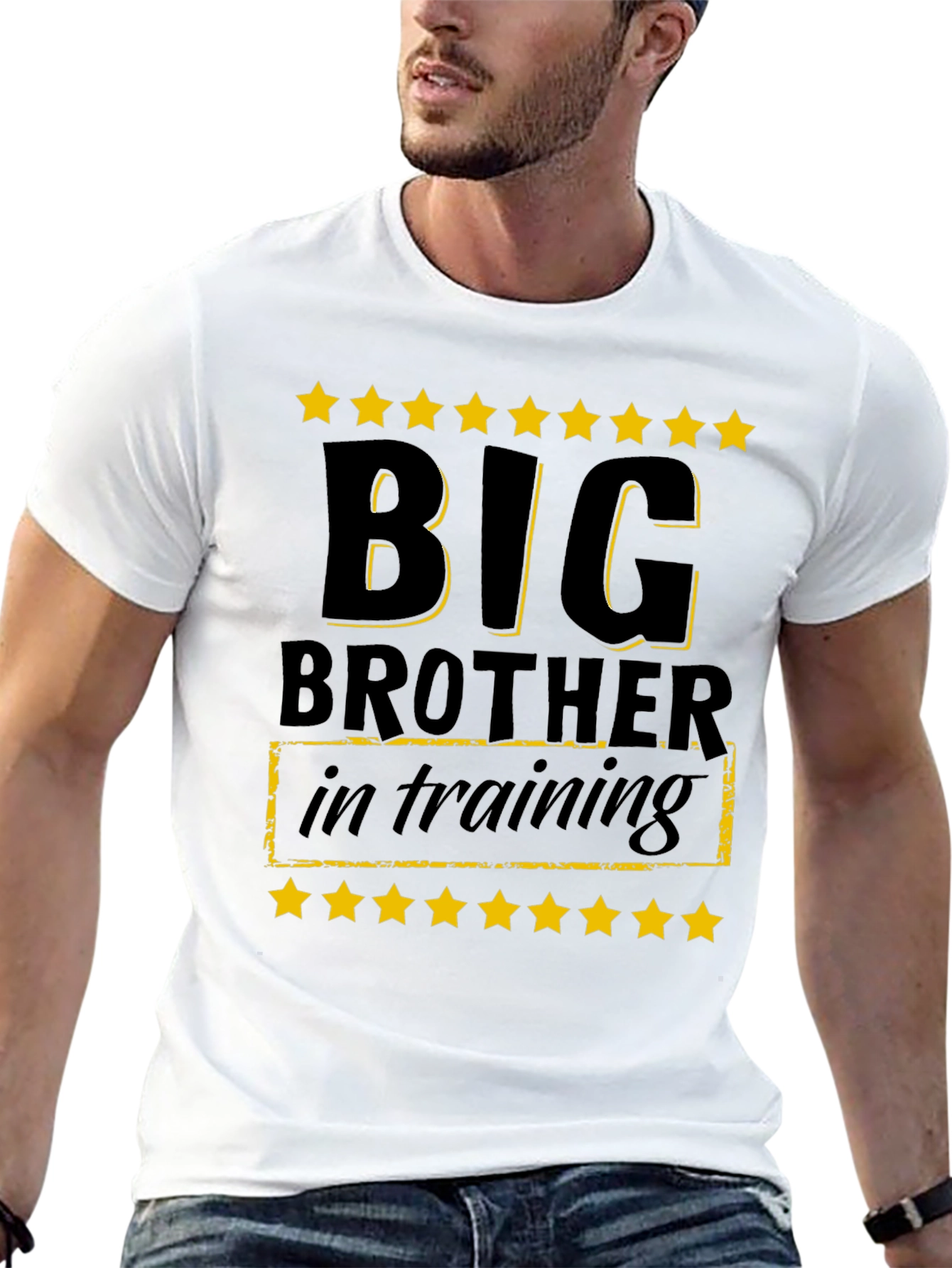 Big Brother in Training T-Shirt - Black Cotton Tee