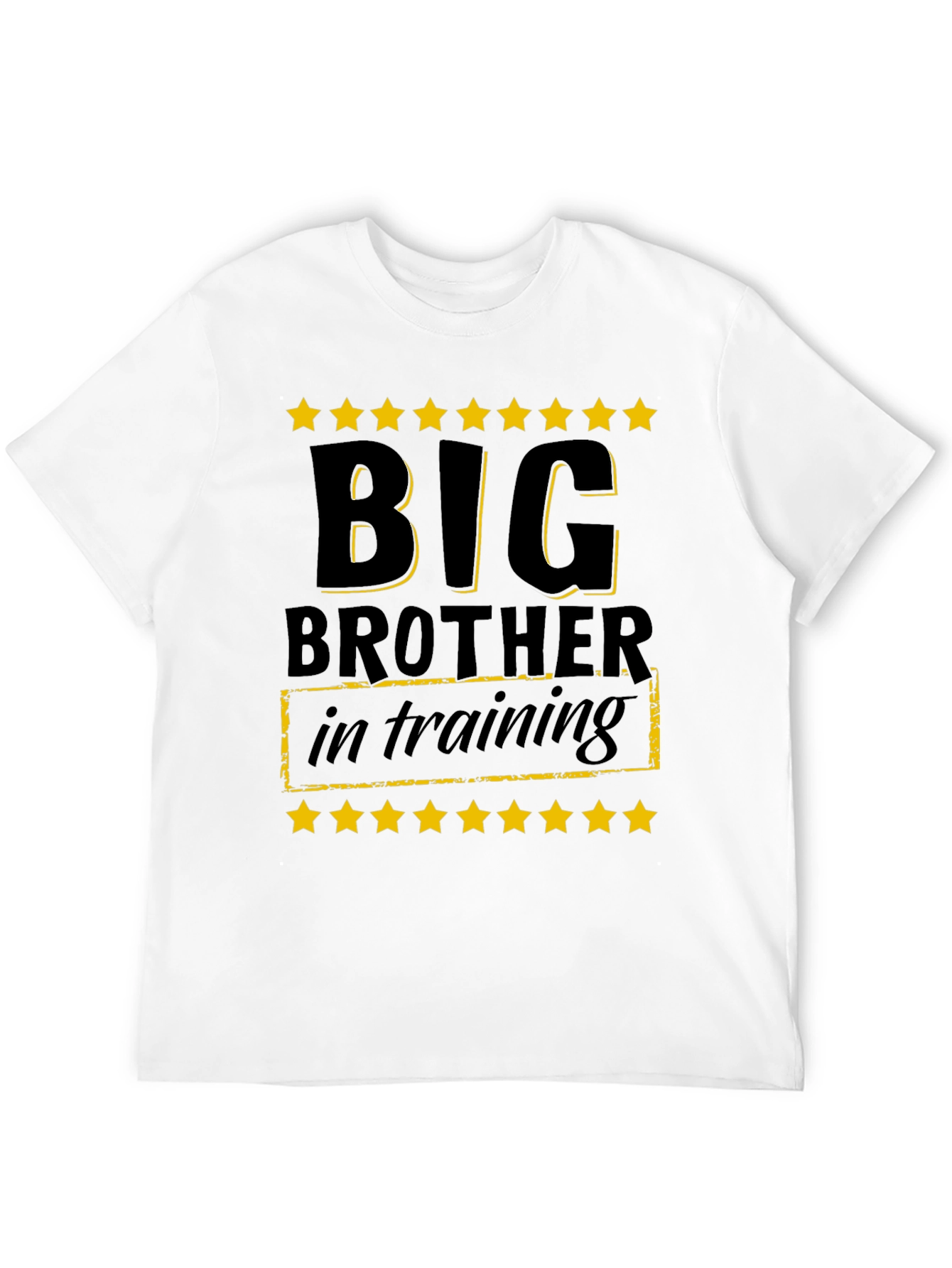 Big Brother in Training T-Shirt - Black Cotton Tee