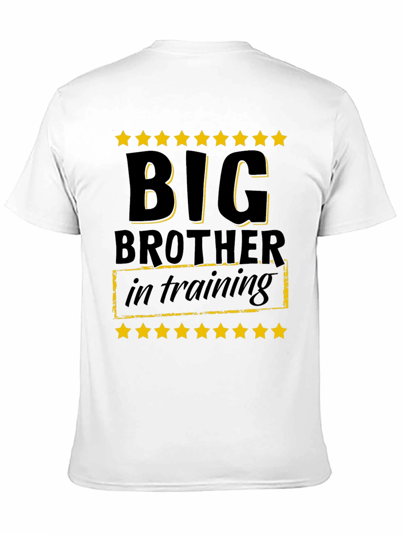Big Brother in Training T-Shirt - Black Cotton Tee