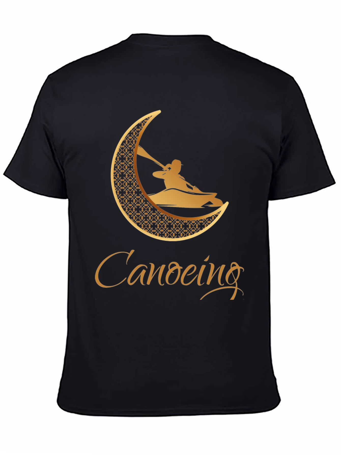 Canoeing Graphic Tee - Black