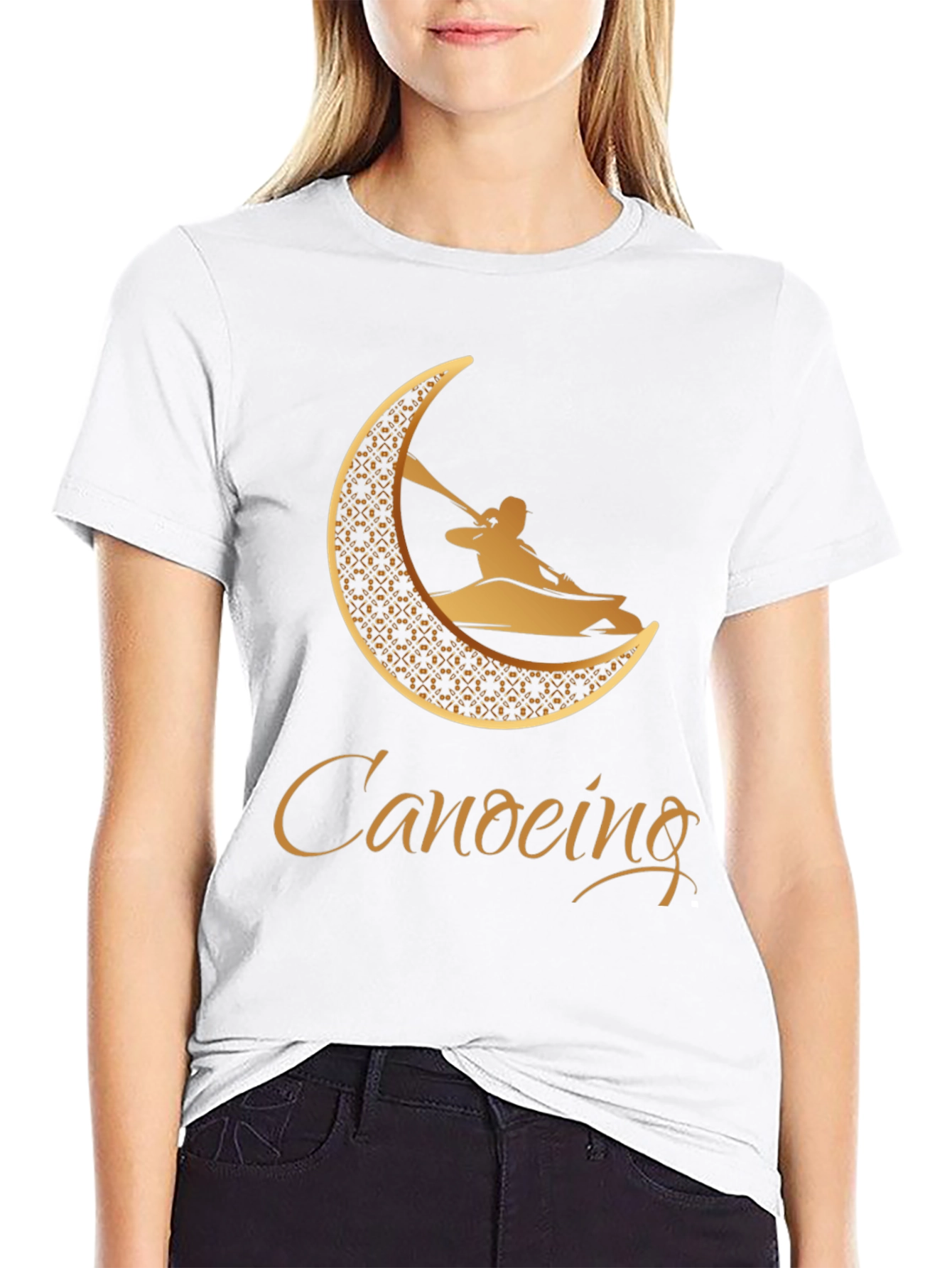 Canoeing Graphic Tee - Black