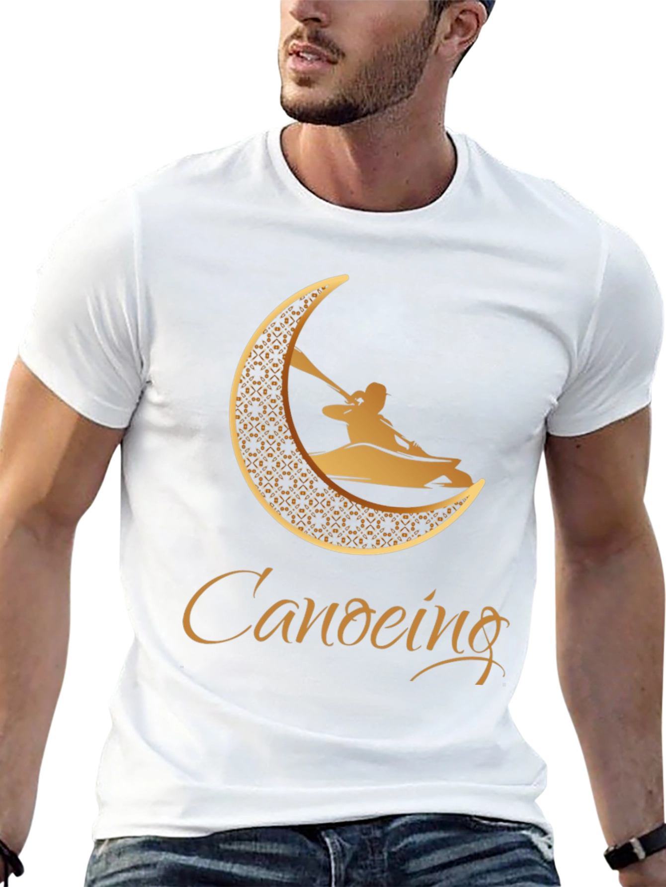 Canoeing Graphic Tee - Black