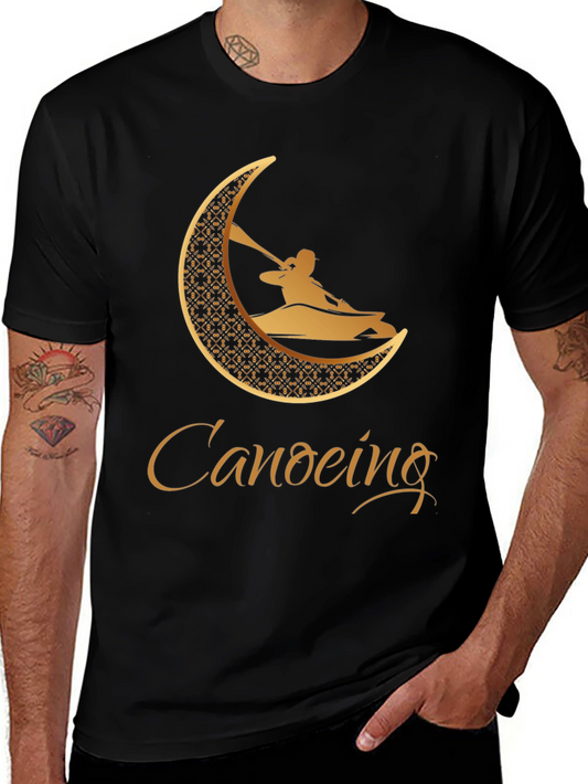 Canoeing Graphic Tee - Black