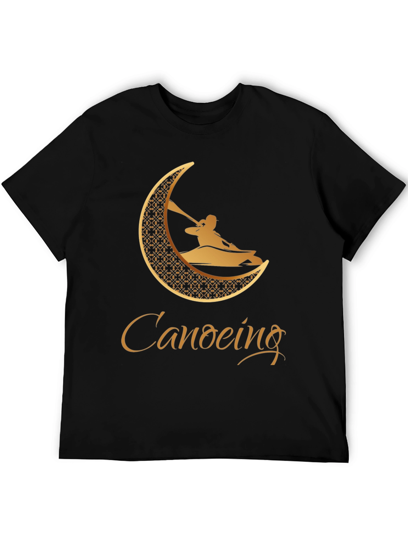 Canoeing Graphic Tee - Black