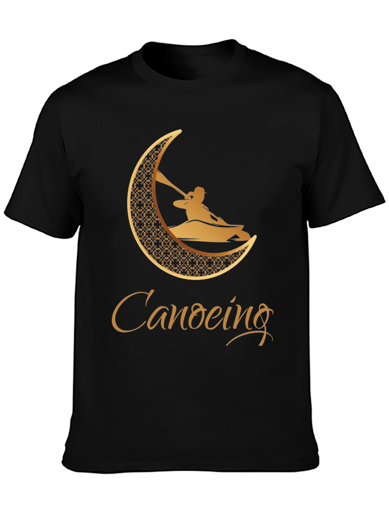 Canoeing Graphic Tee - Black