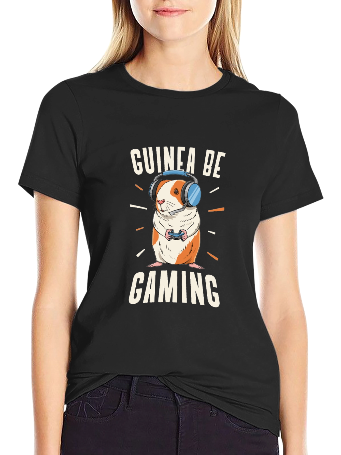 Guinea Pig Gaming Black T-Shirt