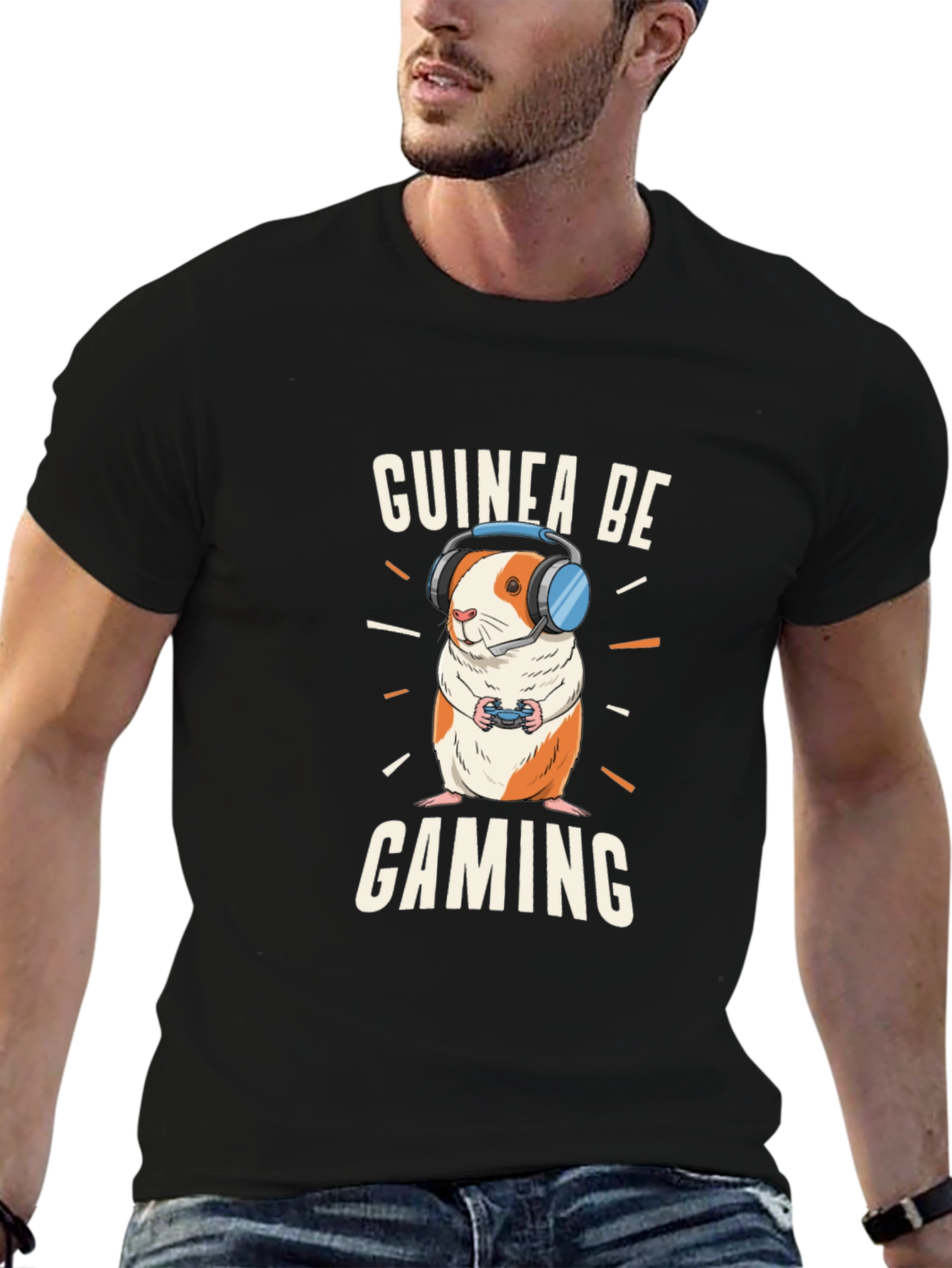 Guinea Pig Gaming Black T-Shirt