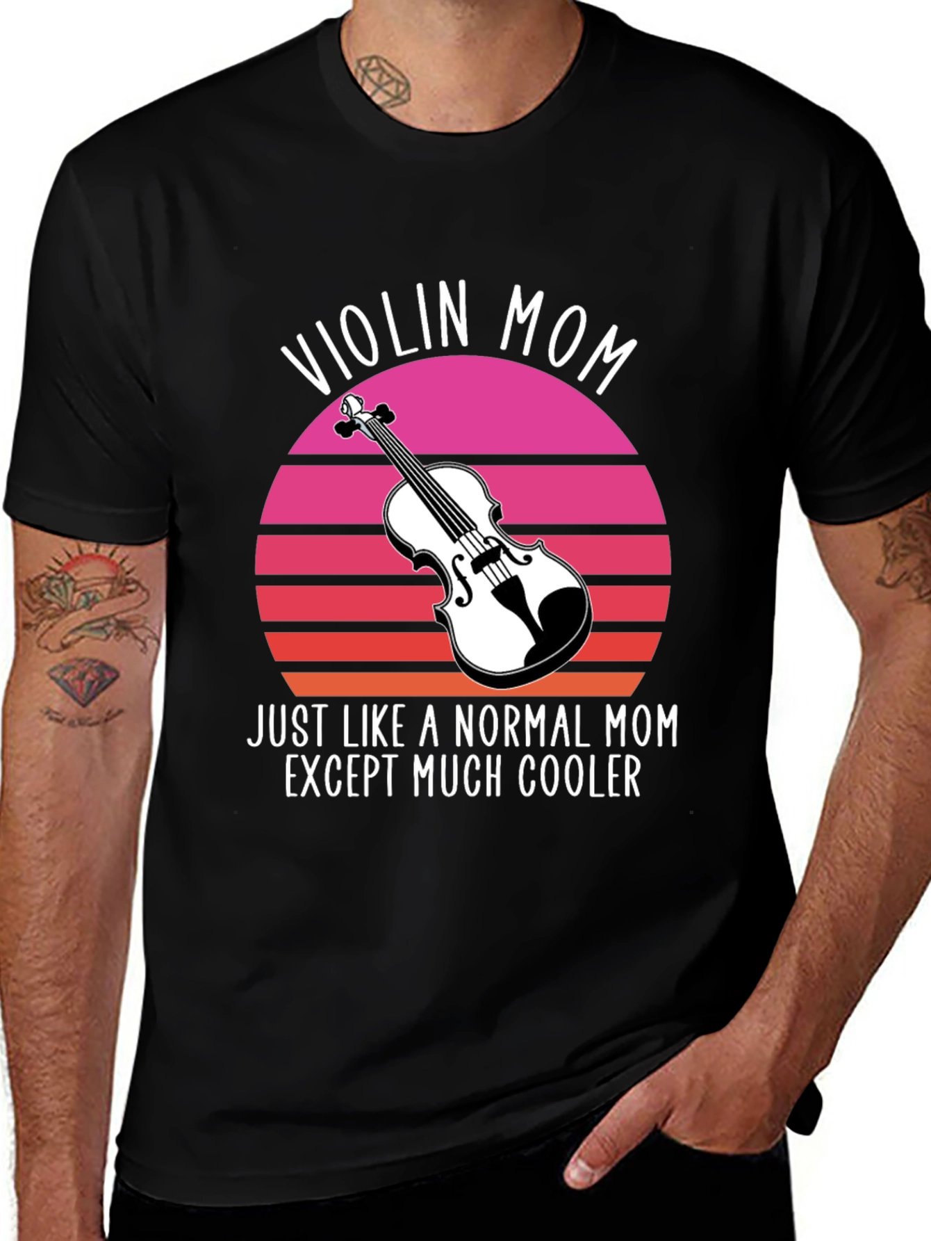 Violin Mom T-Shirt - Cool Musician Mom Tee