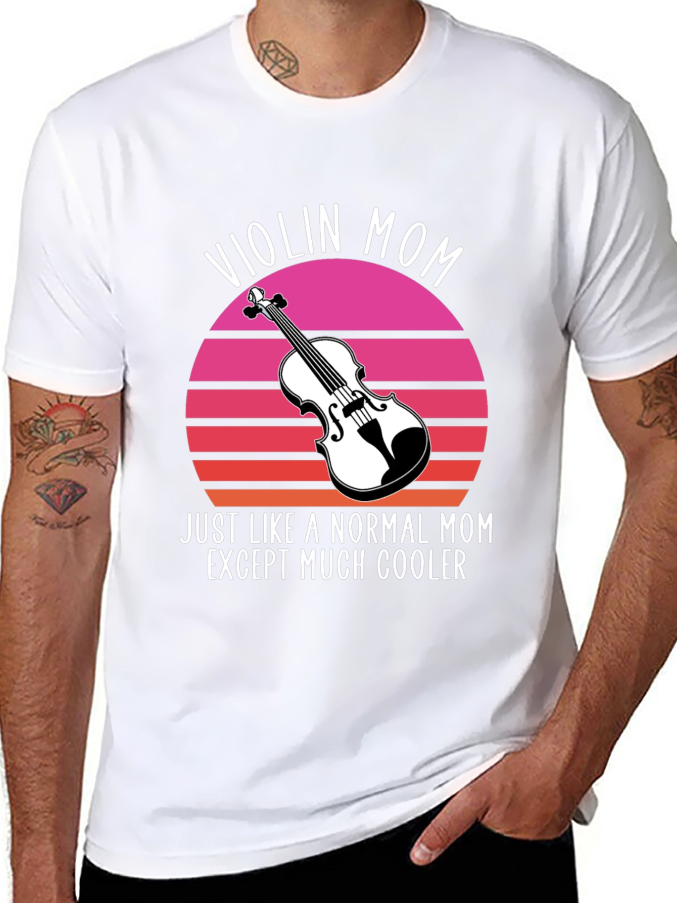 Violin Mom T-Shirt - Cool Musician Mom Tee
