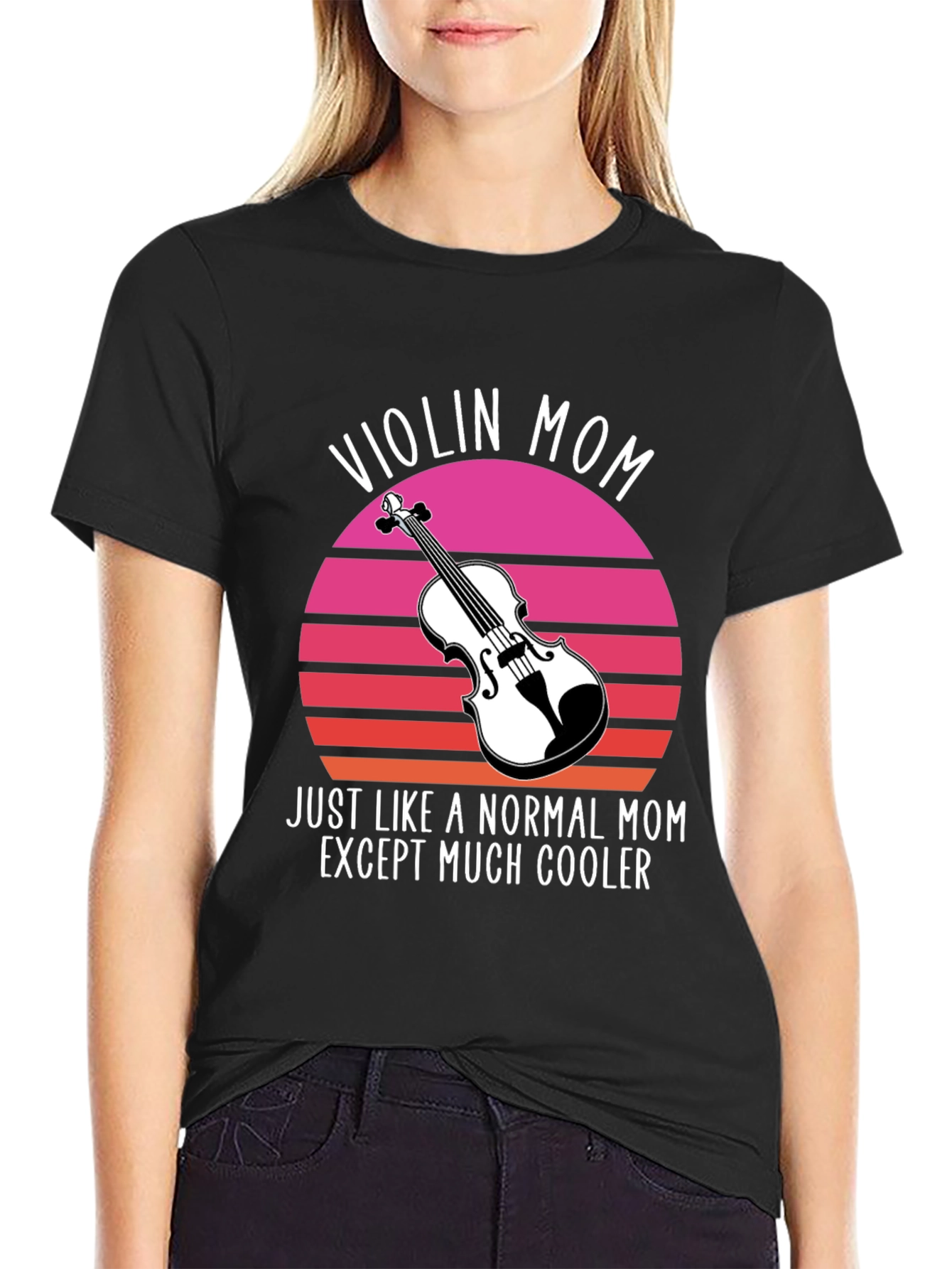 Violin Mom T-Shirt - Cool Musician Mom Tee