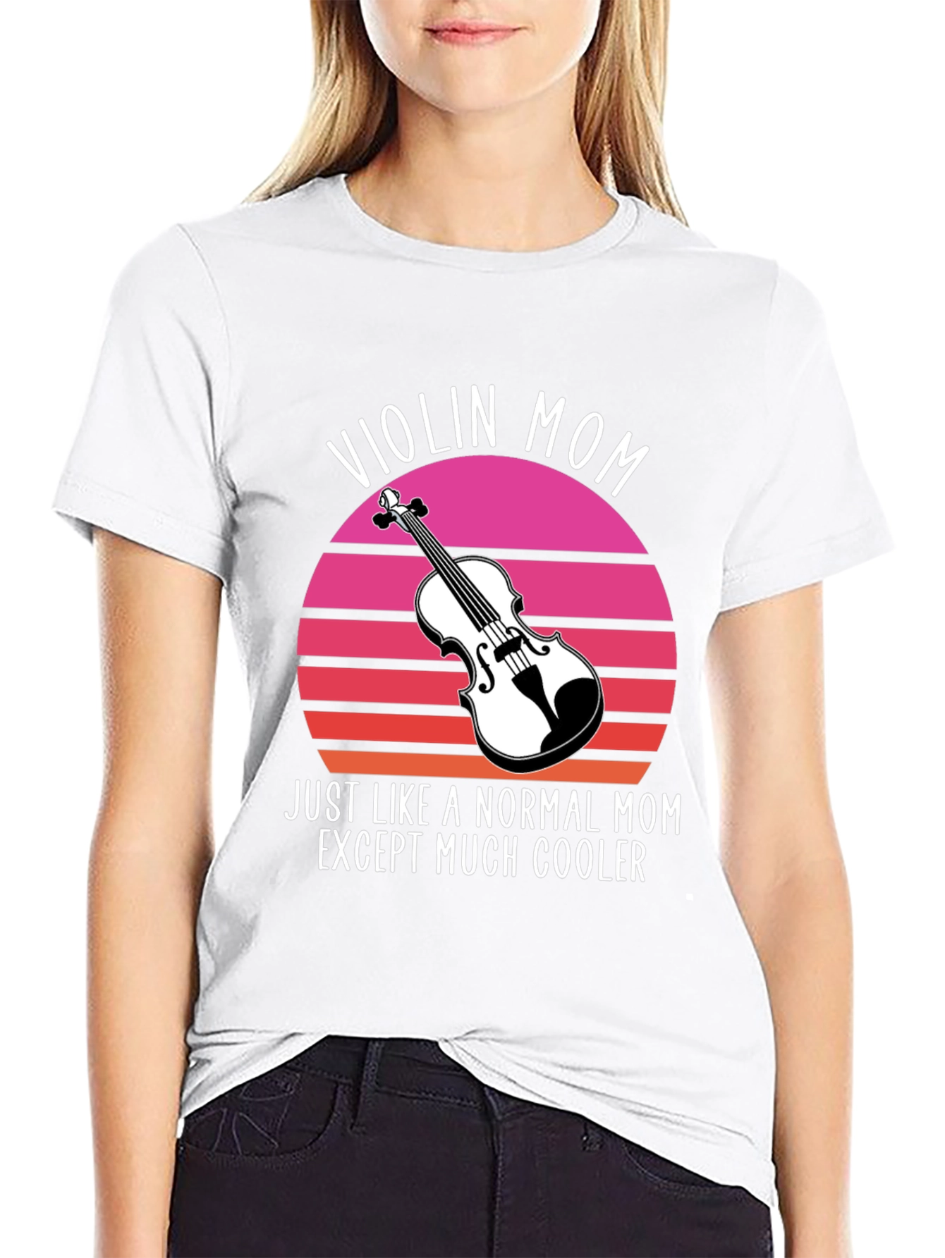 Violin Mom T-Shirt - Cool Musician Mom Tee