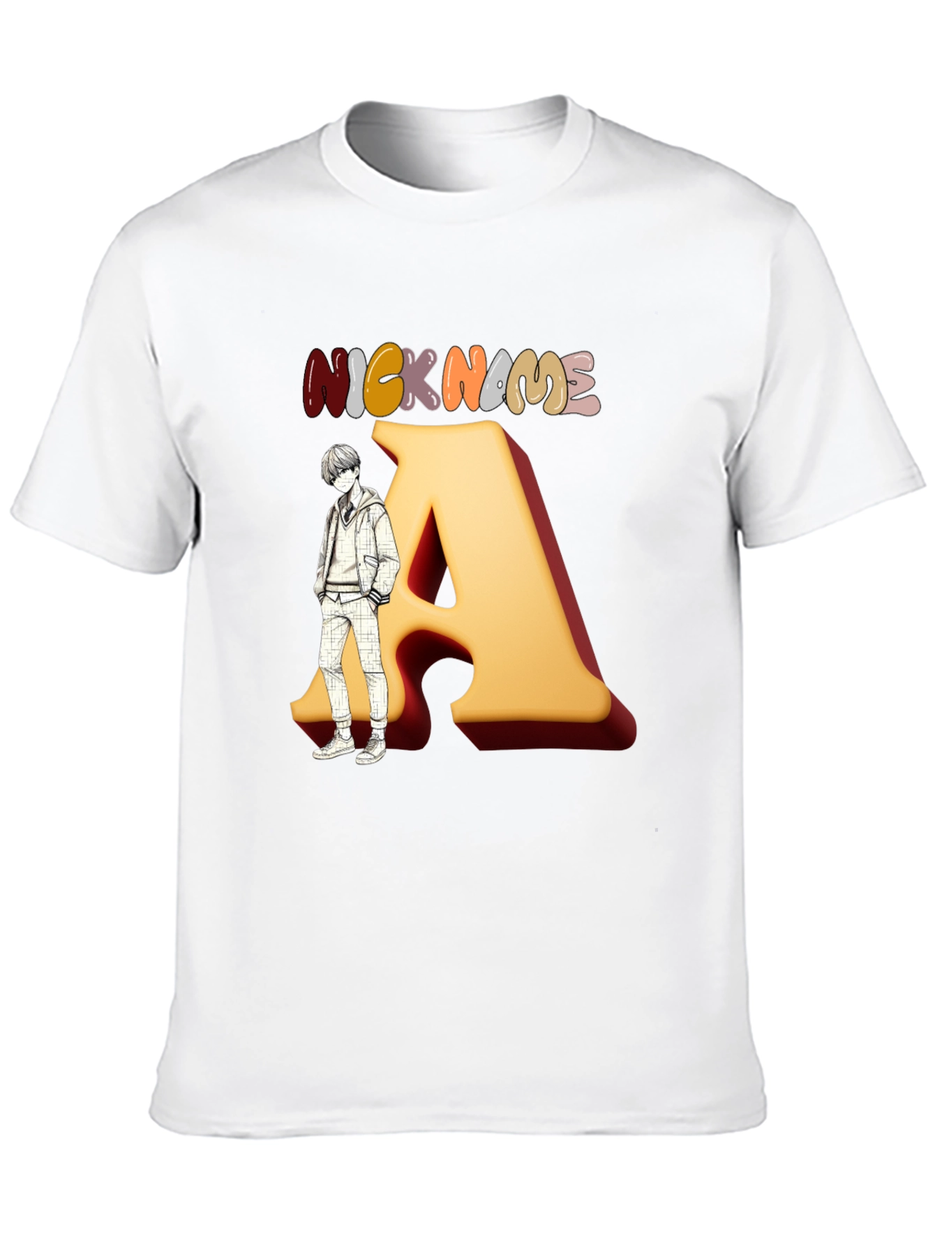Nickname A Graphic Black T-Shirt