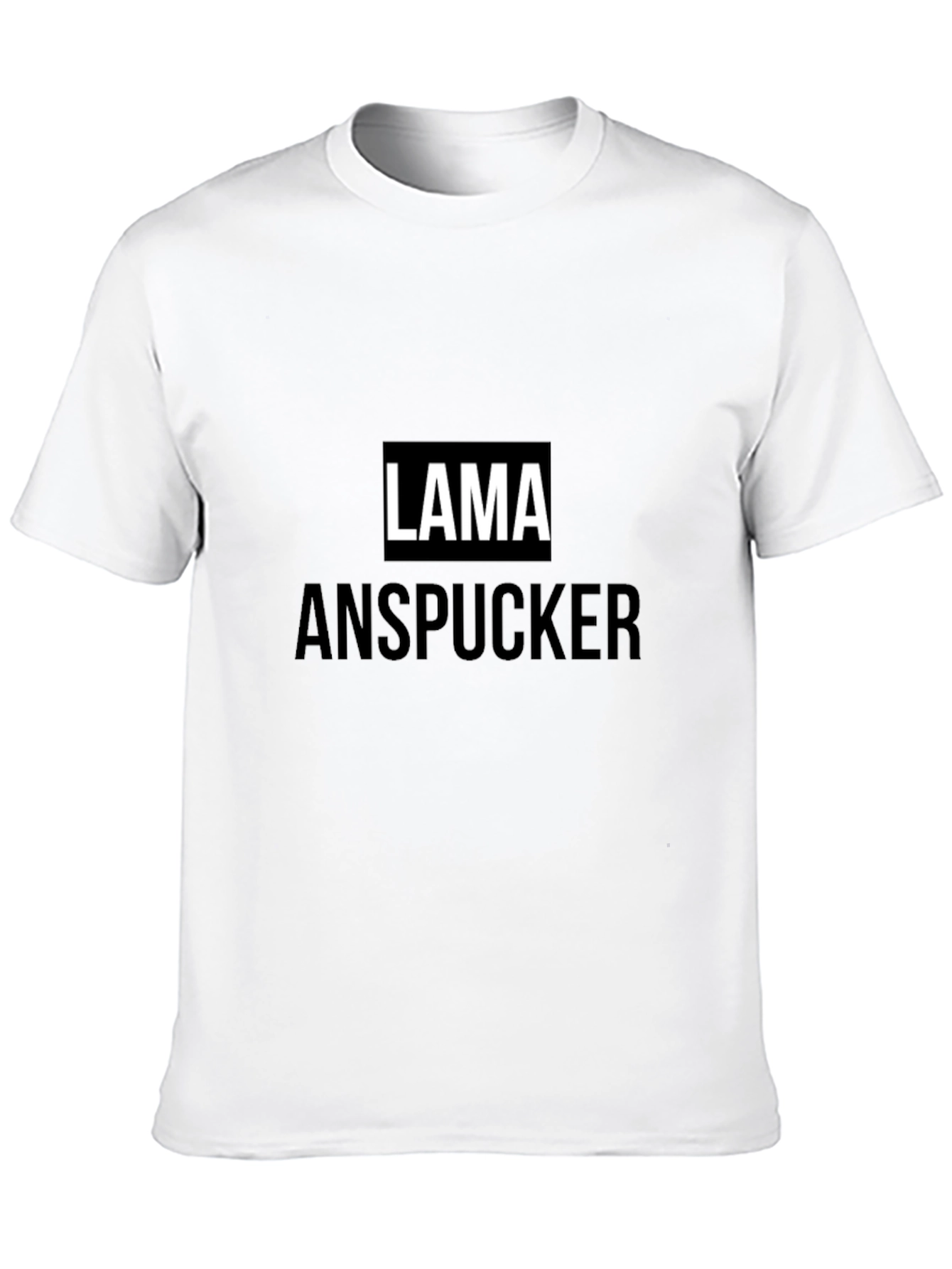 Lama Anspucker Black T-Shirt