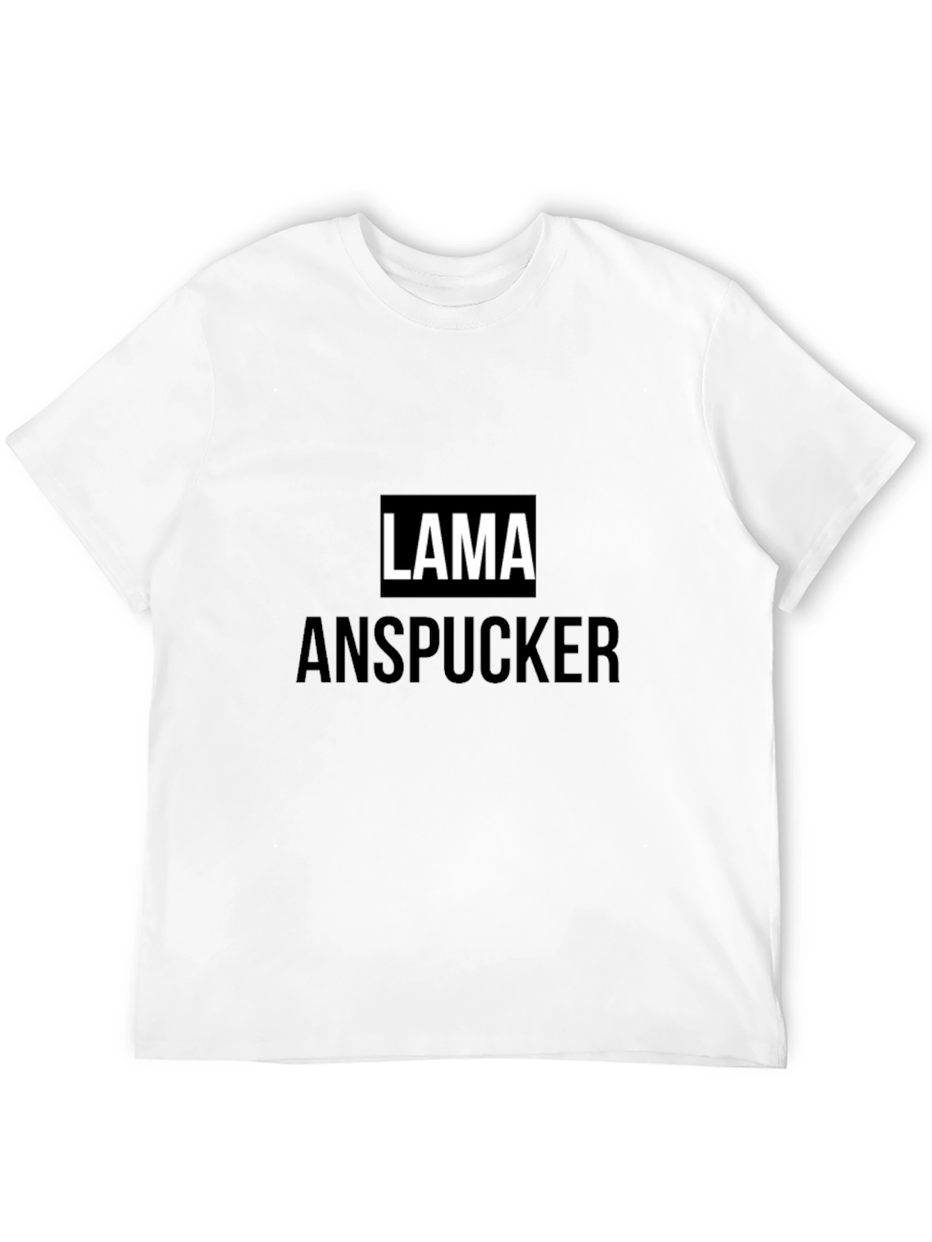 Lama Anspucker Black T-Shirt