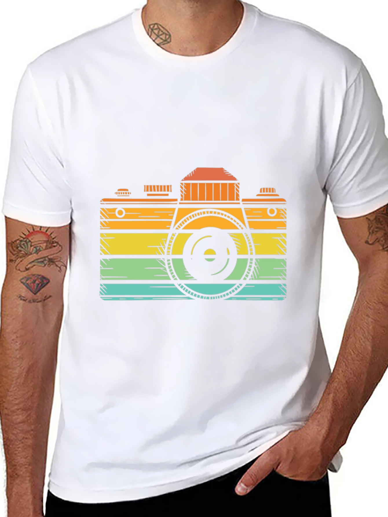 Retro Camera Graphic Tee - Classic Cool