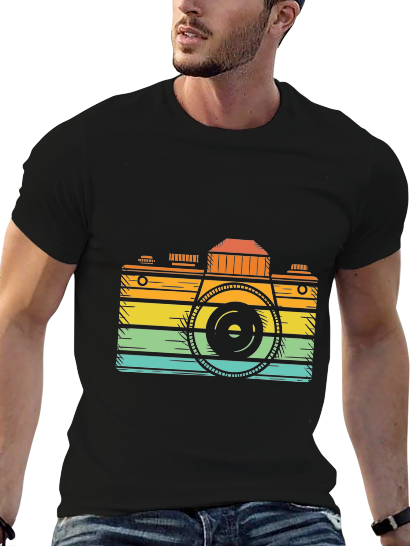 Retro Camera Graphic Tee - Classic Cool
