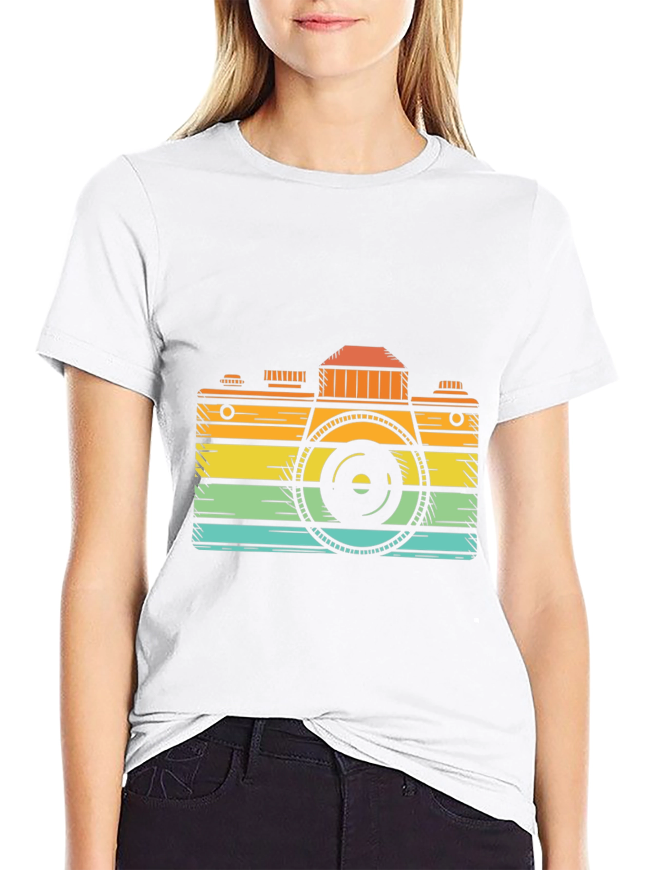 Retro Camera Graphic Tee - Classic Cool