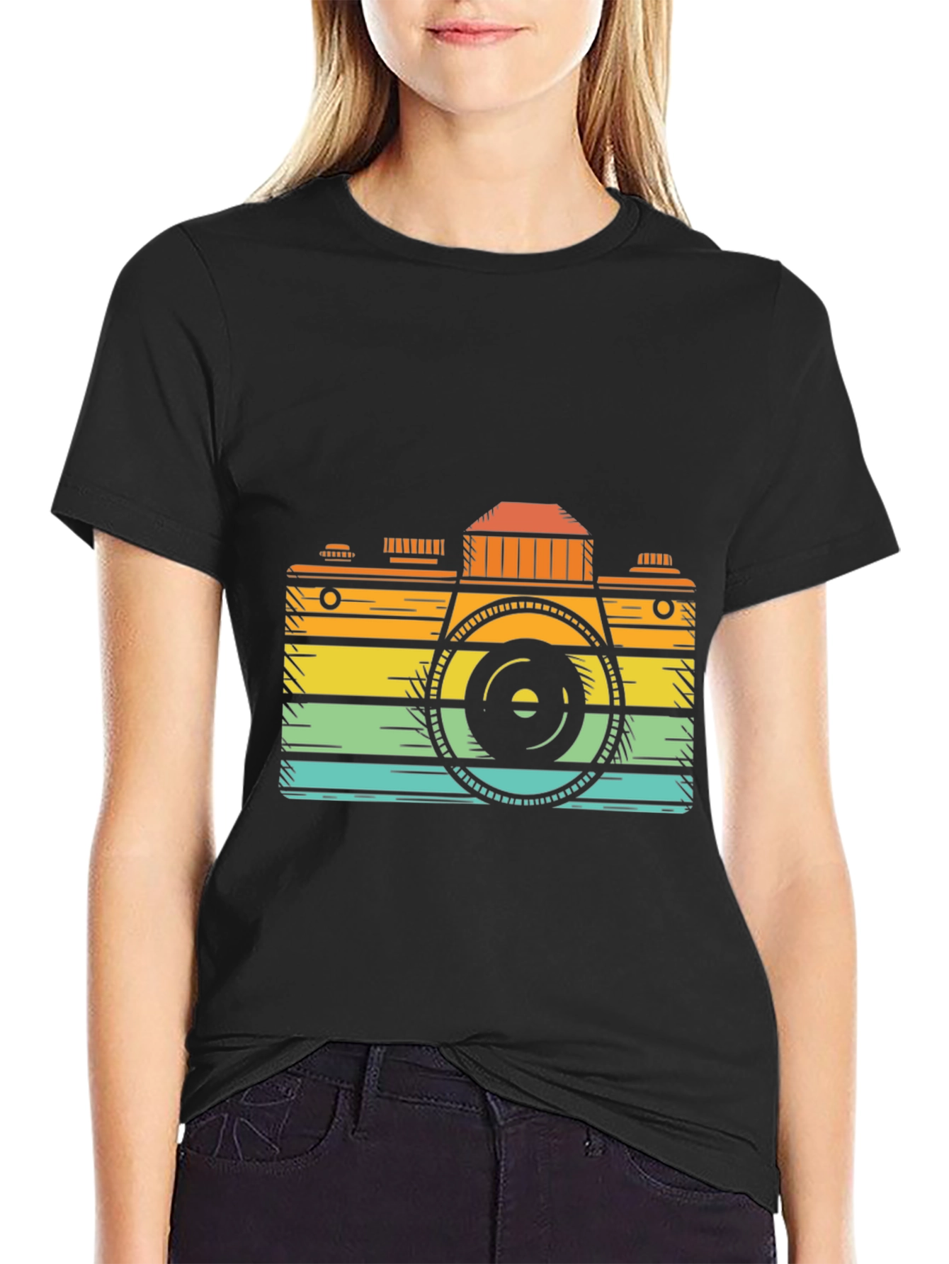 Retro Camera Graphic Tee - Classic Cool