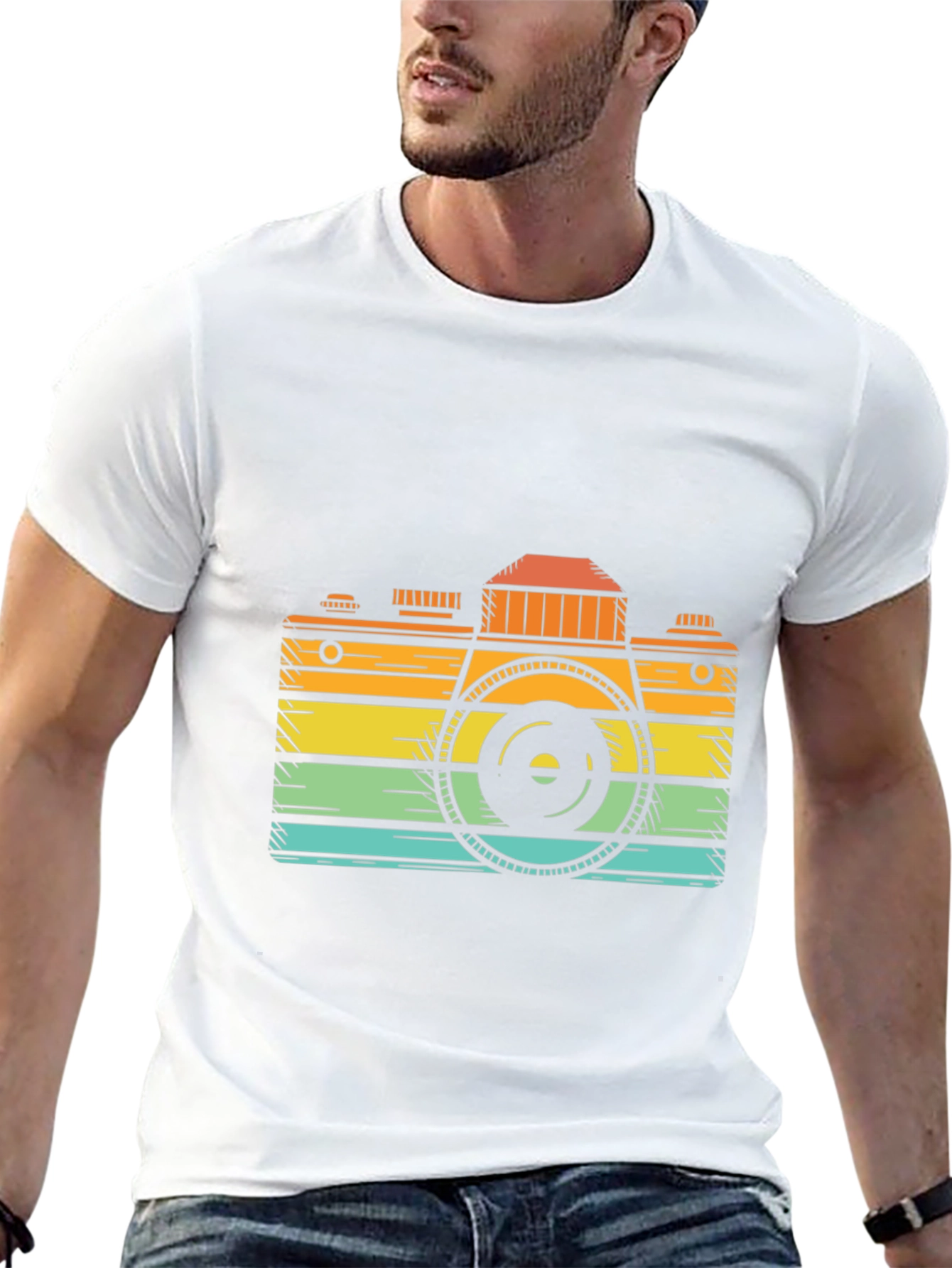 Retro Camera Graphic Tee - Classic Cool