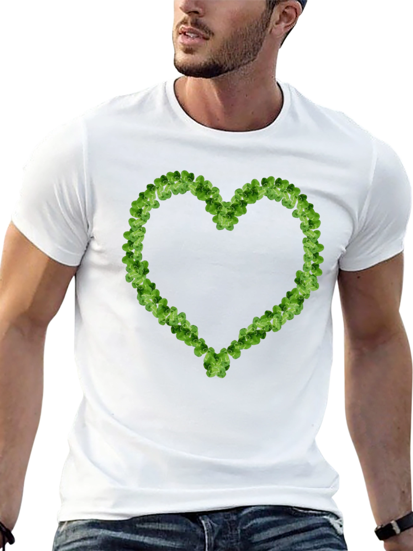 Clover Heart T-Shirt - Lucky Irish Pride