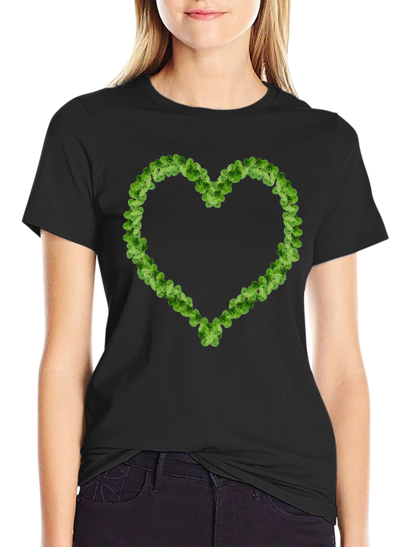 Clover Heart T-Shirt - Lucky Irish Pride