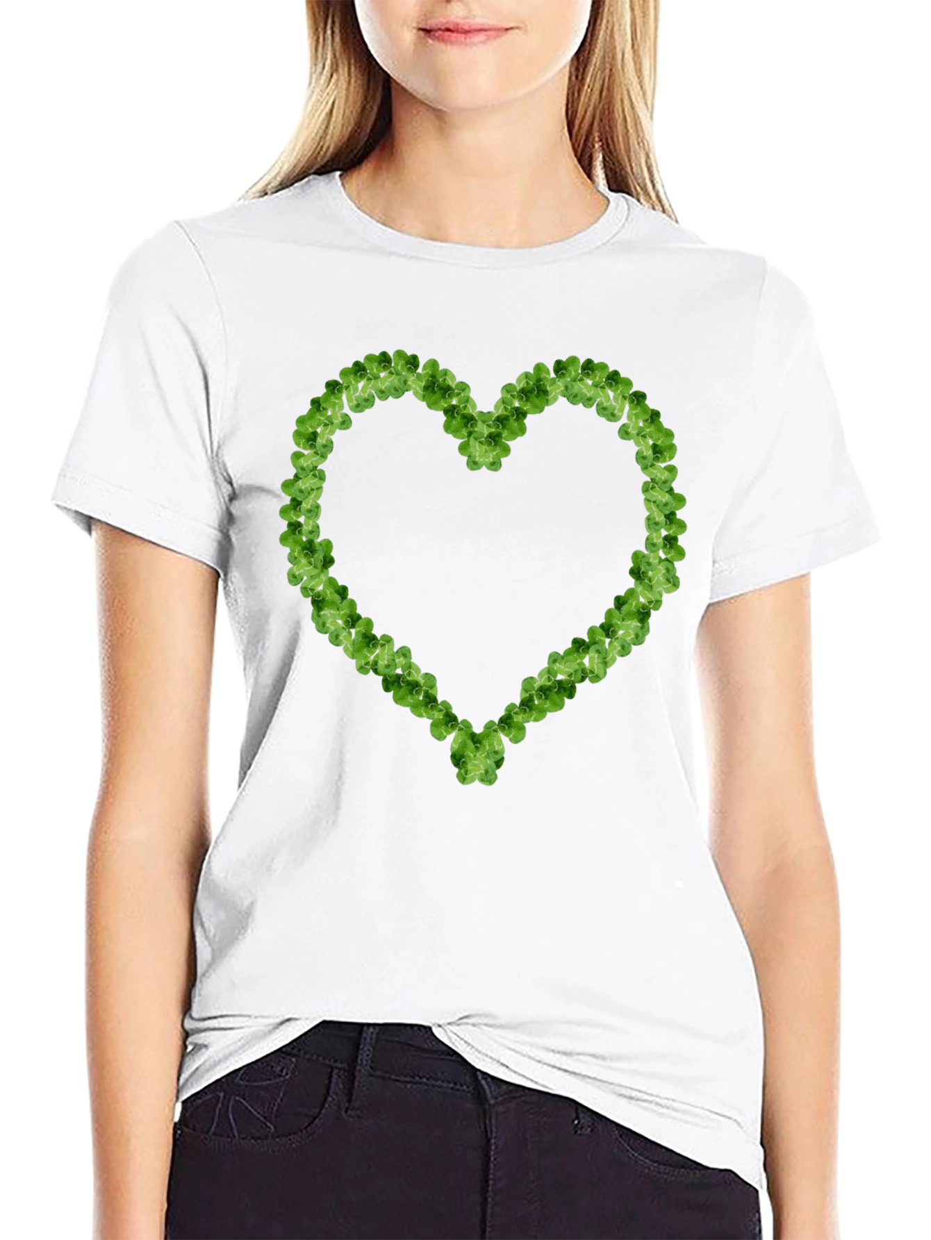 Clover Heart T-Shirt - Lucky Irish Pride