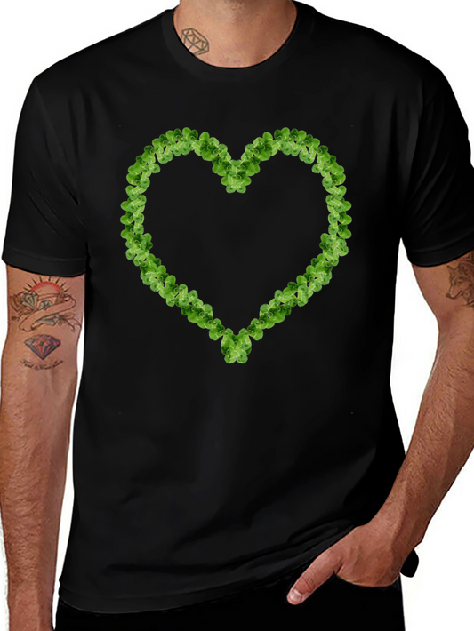 Clover Heart T-Shirt - Lucky Irish Pride