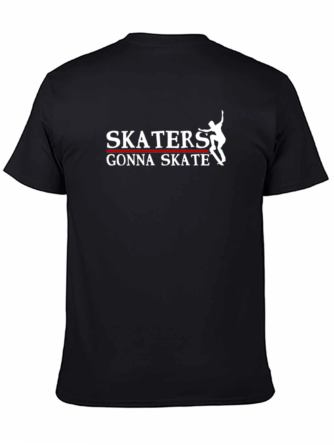 Skaters Gonna Skate Graphic Tee - Black