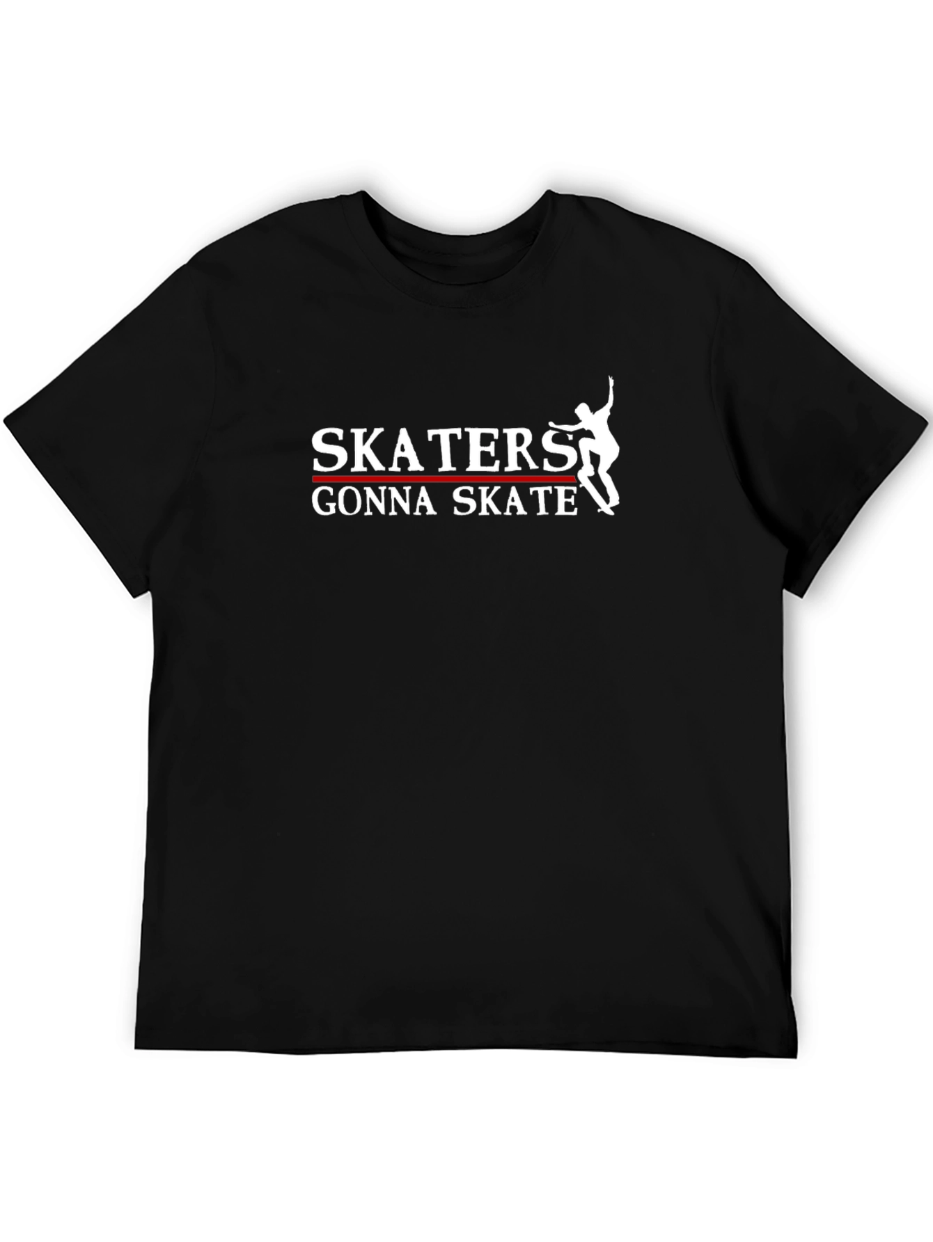 Skaters Gonna Skate Graphic Tee - Black