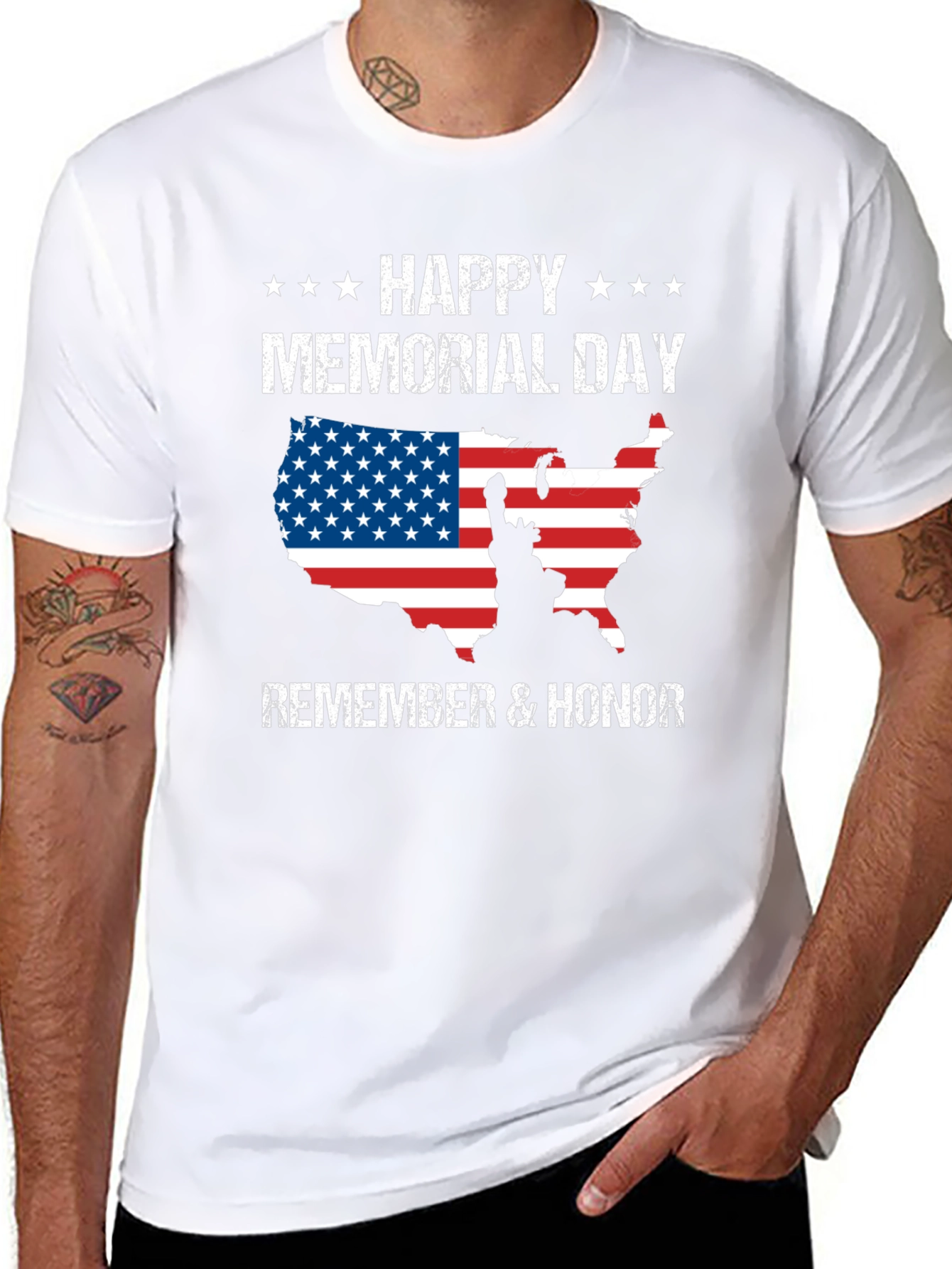 Memorial Day T-Shirt - Patriotic USA Design