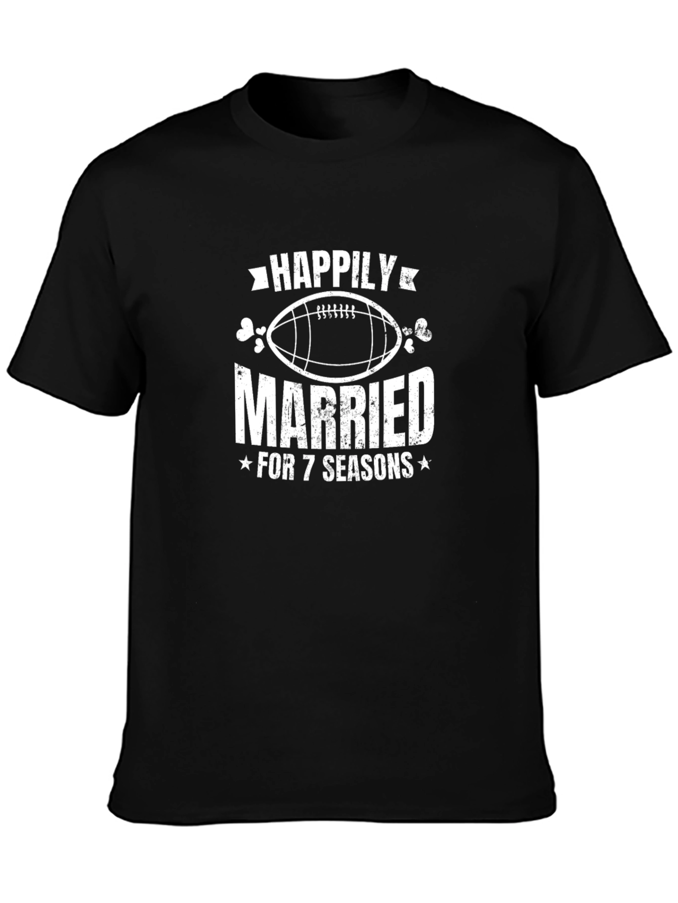 Happily Married 7 Seasons Football T-Shirt