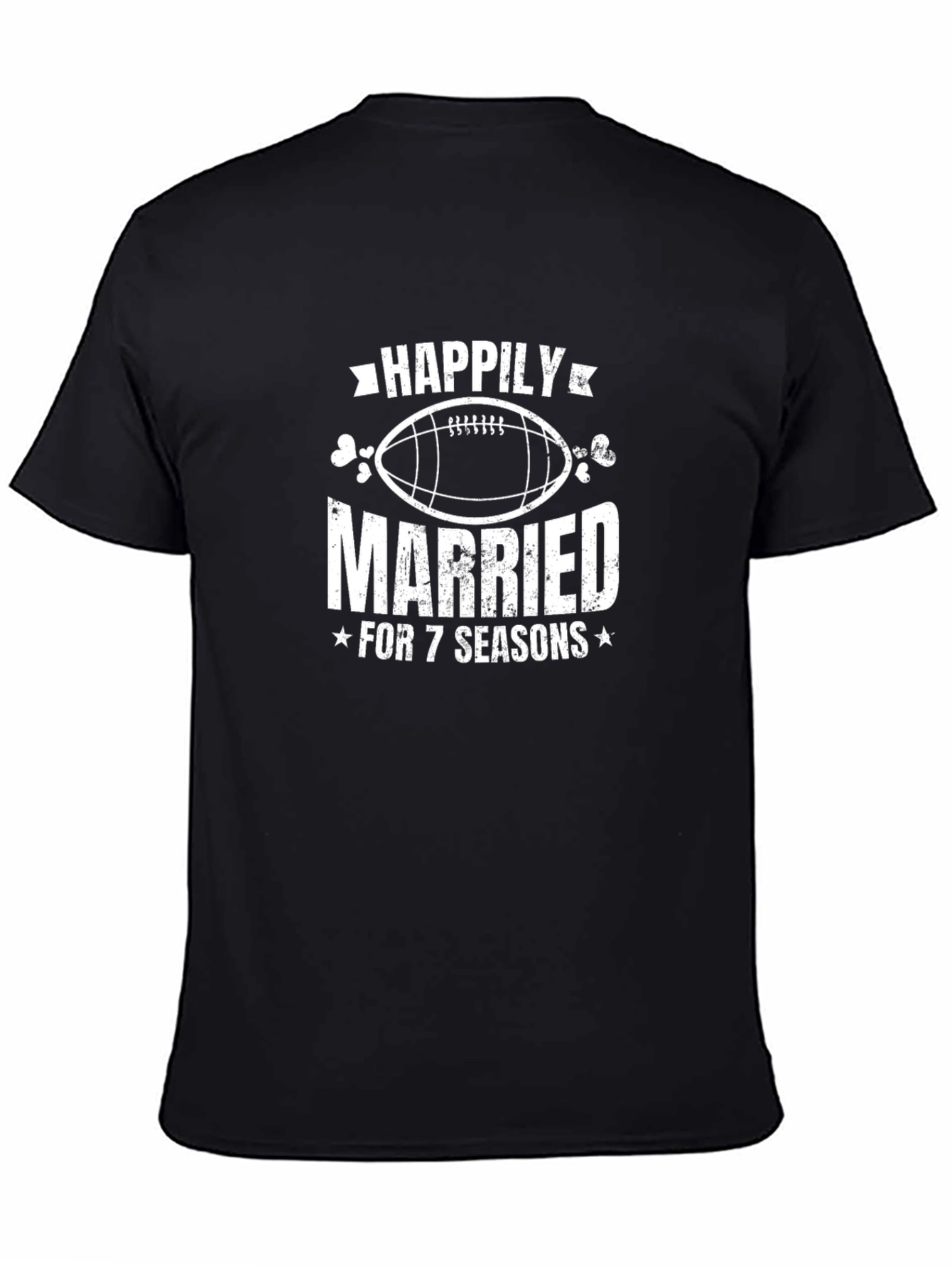 Happily Married 7 Seasons Football T-Shirt