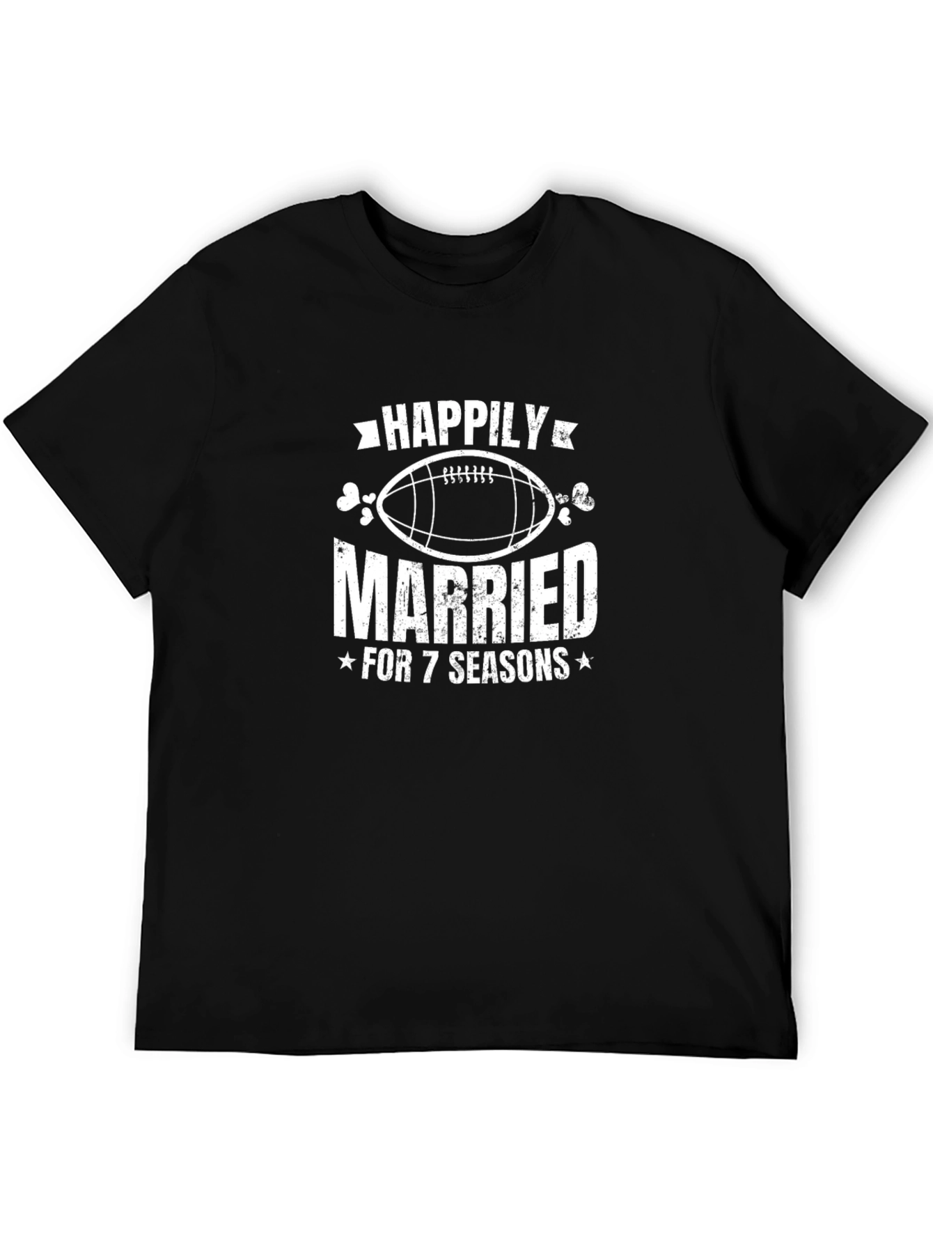 Happily Married 7 Seasons Football T-Shirt