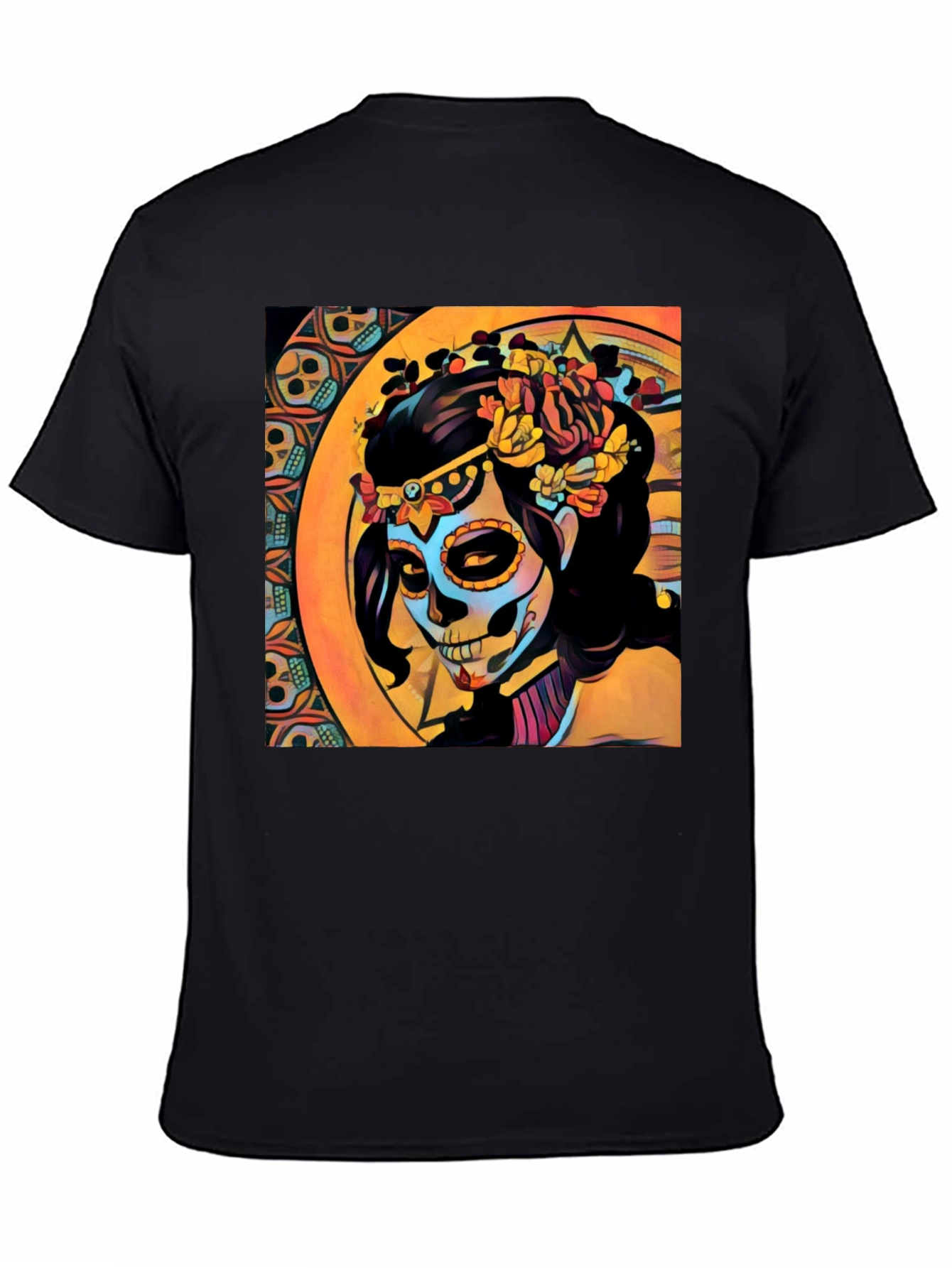 Day of the Dead Sugar Skull Art T-Shirt