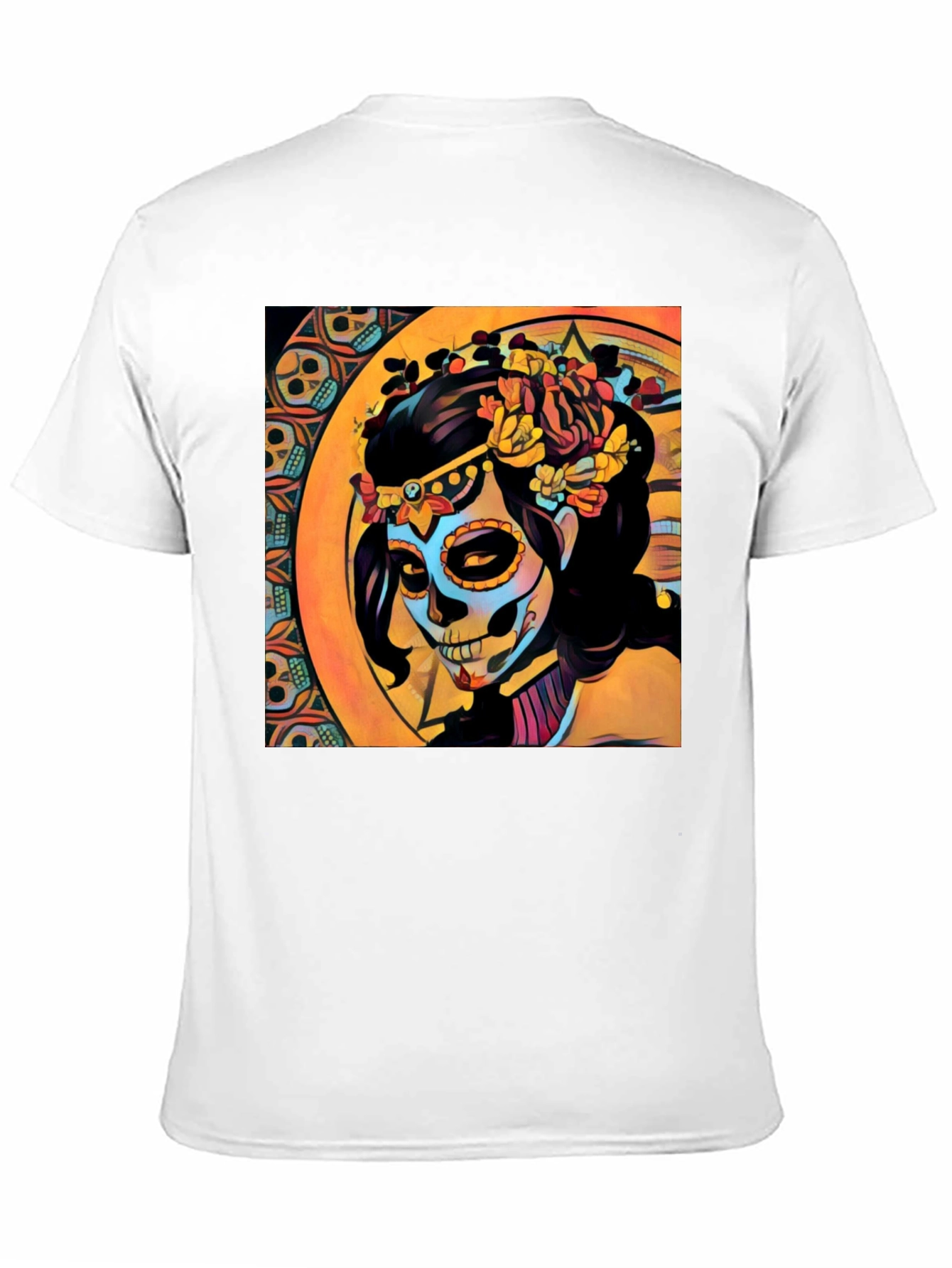Day of the Dead Sugar Skull Art T-Shirt