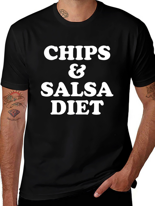 Chips & Salsa Diet Graphic T-Shirt