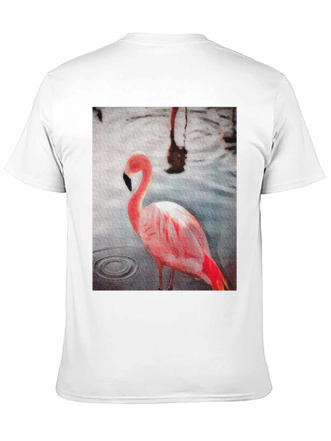 Flamingo Graphic T-Shirt - Stylish Black Tee
