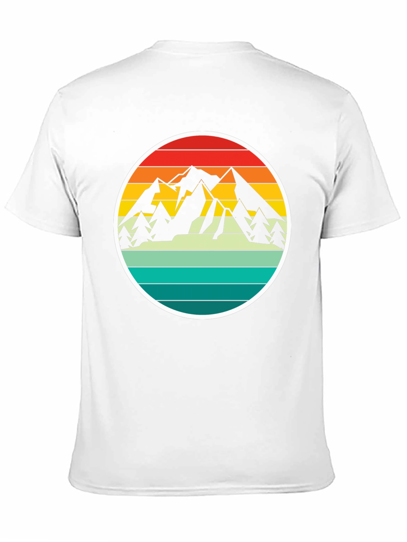 Retro Mountain Adventure T-Shirt - Black