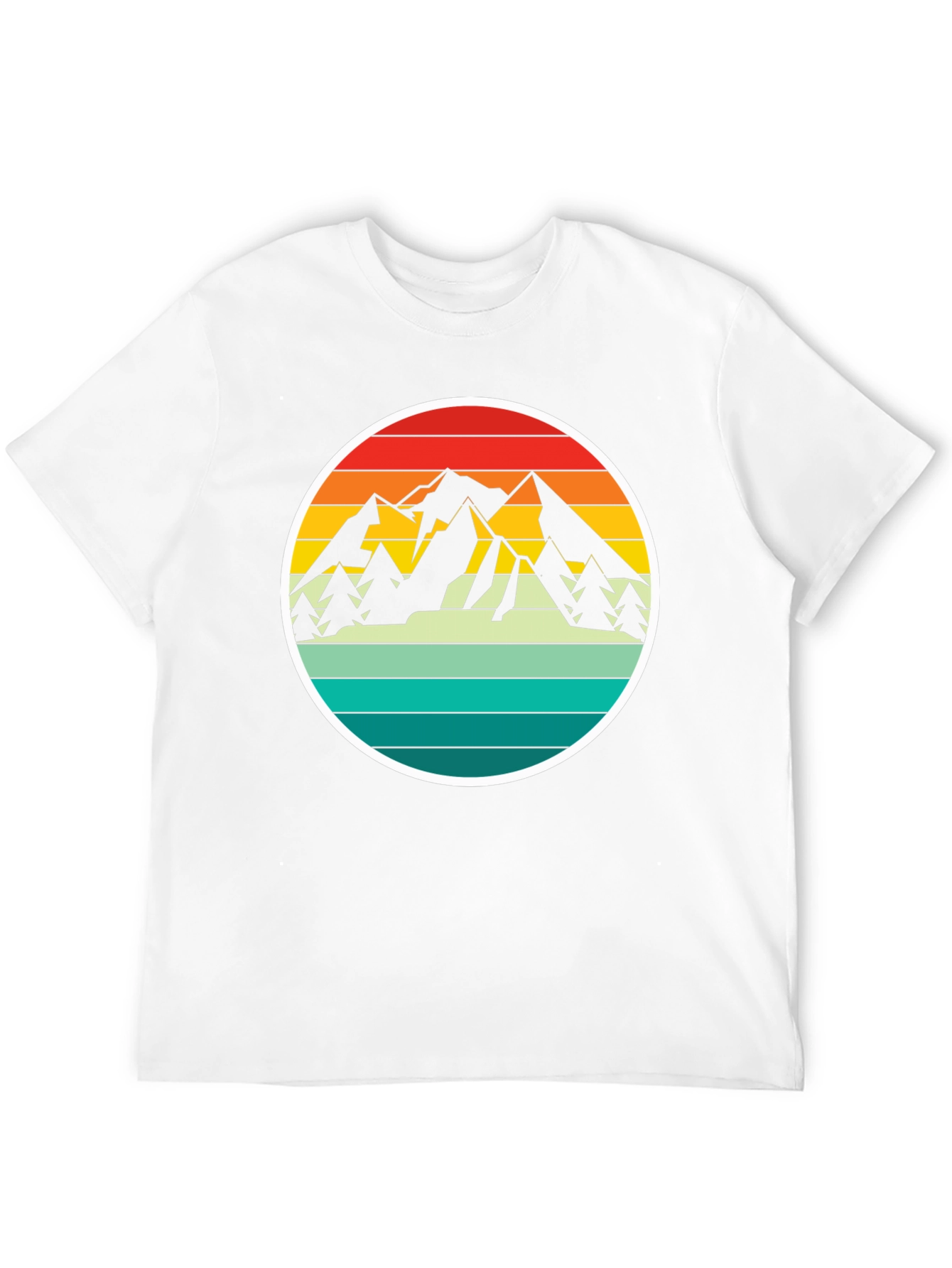 Retro Mountain Adventure T-Shirt - Black