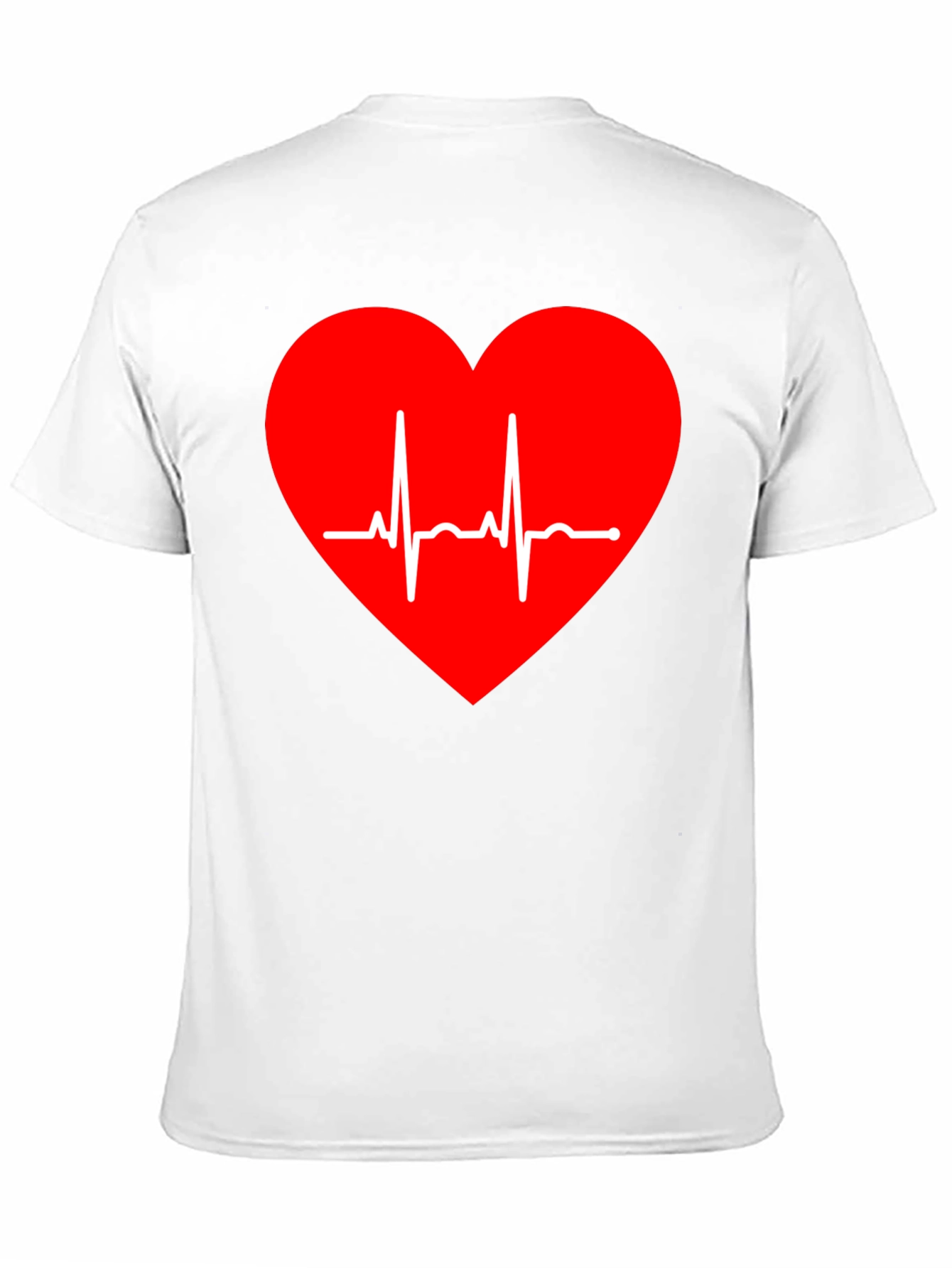 Heartbeat Graphic Tee - Stylish Black Cotton T-Shirt
