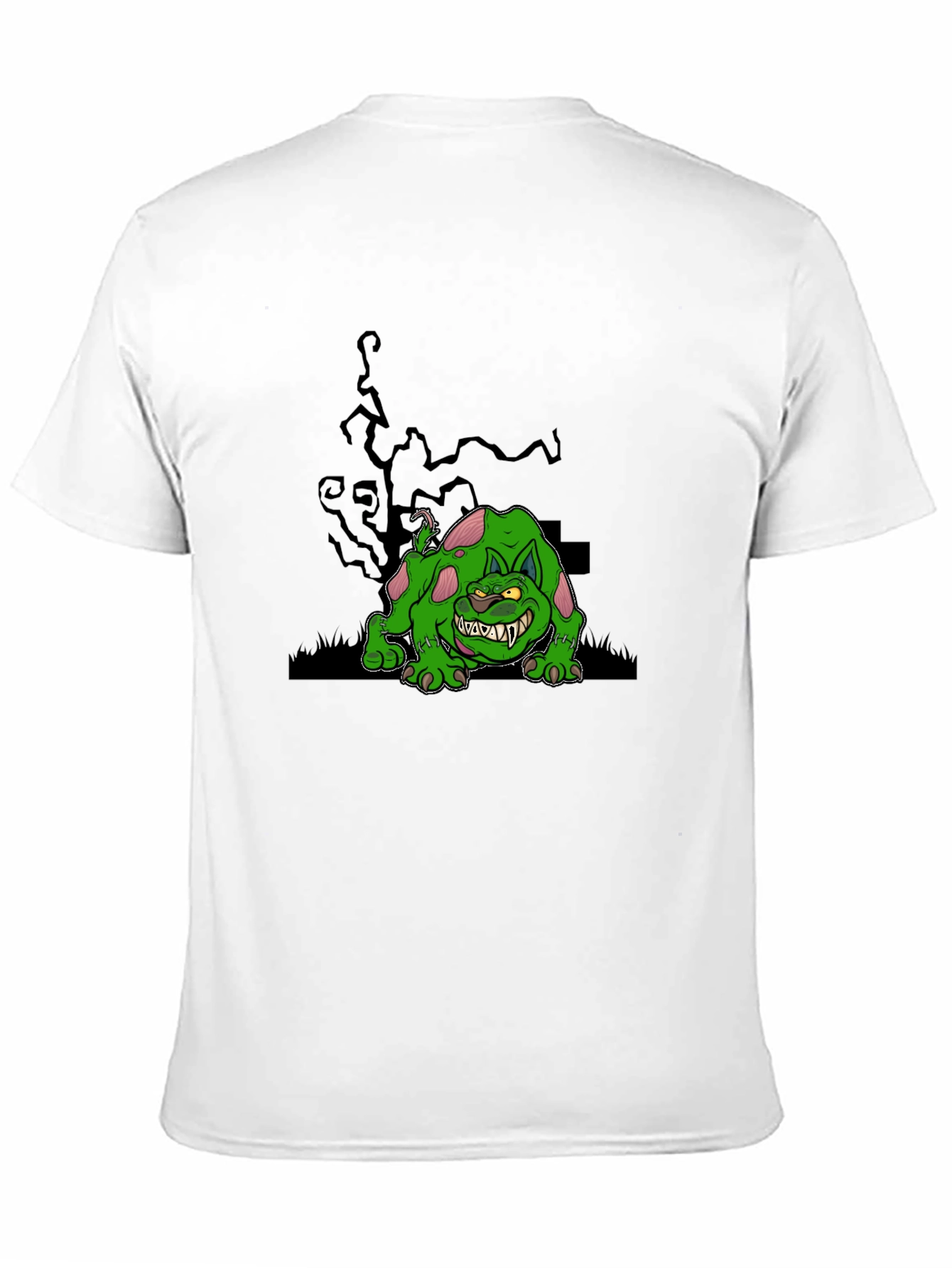 Spooky Green Monster Graphic Tee