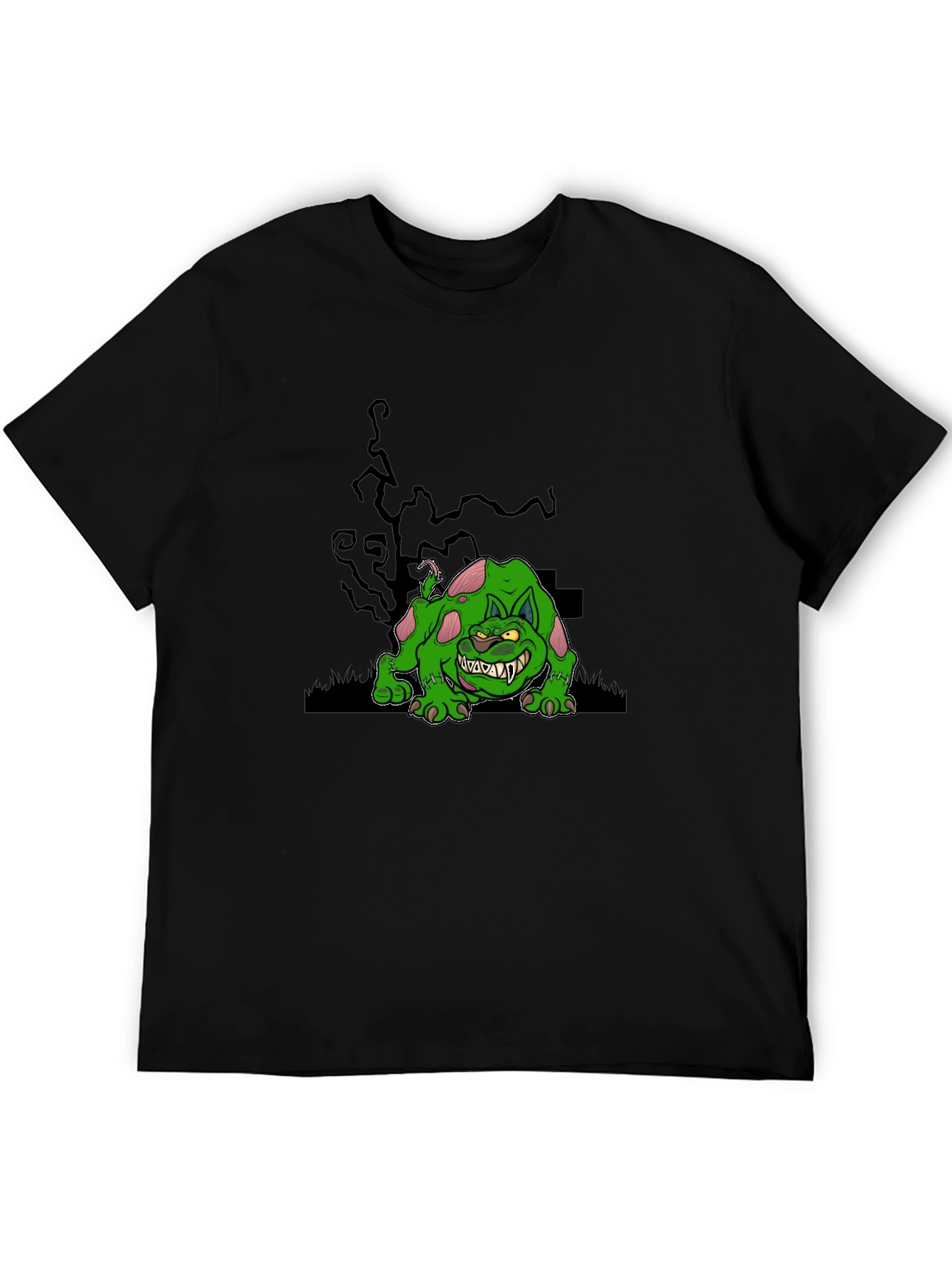 Spooky Green Monster Graphic Tee