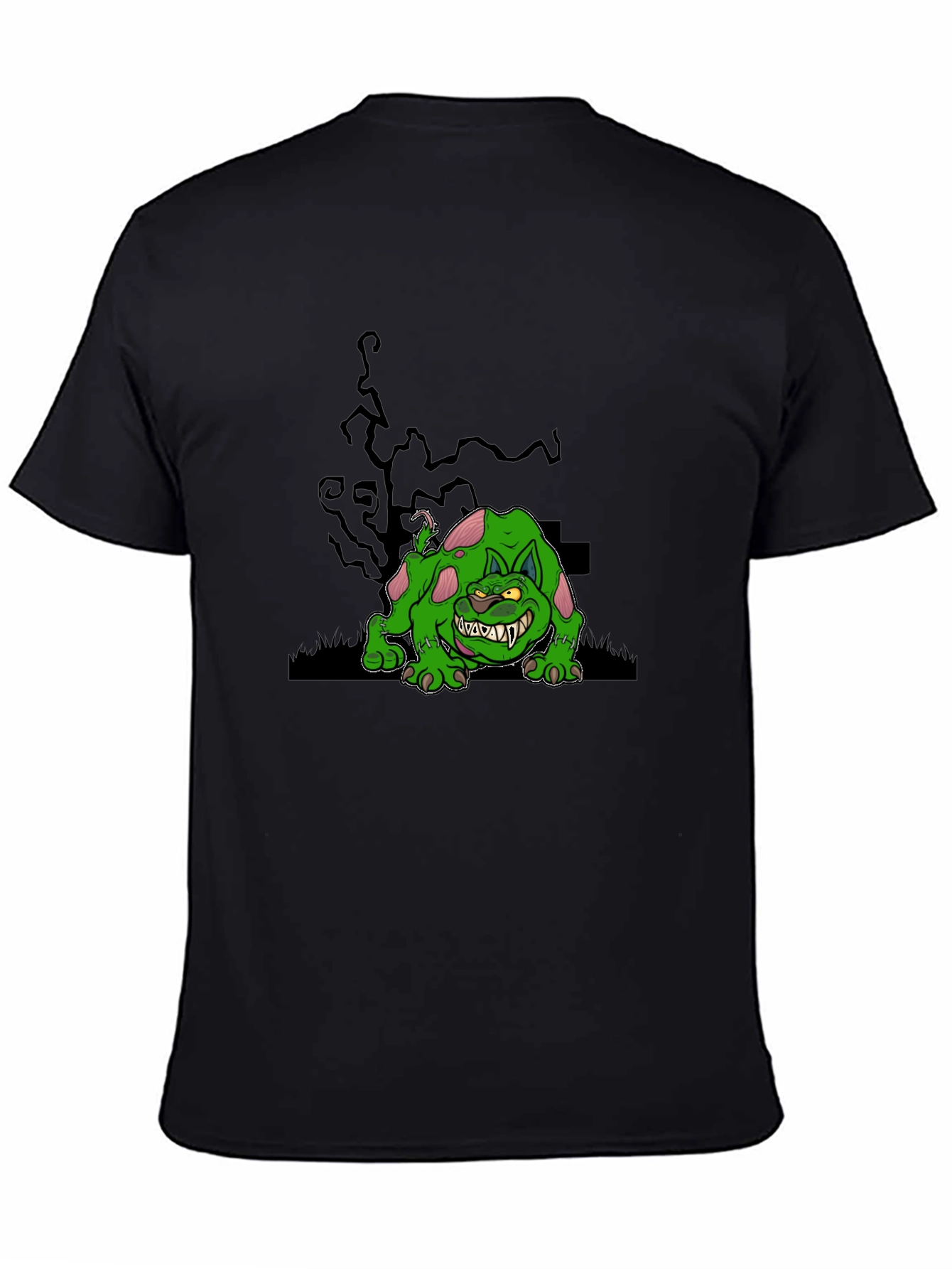Spooky Green Monster Graphic Tee