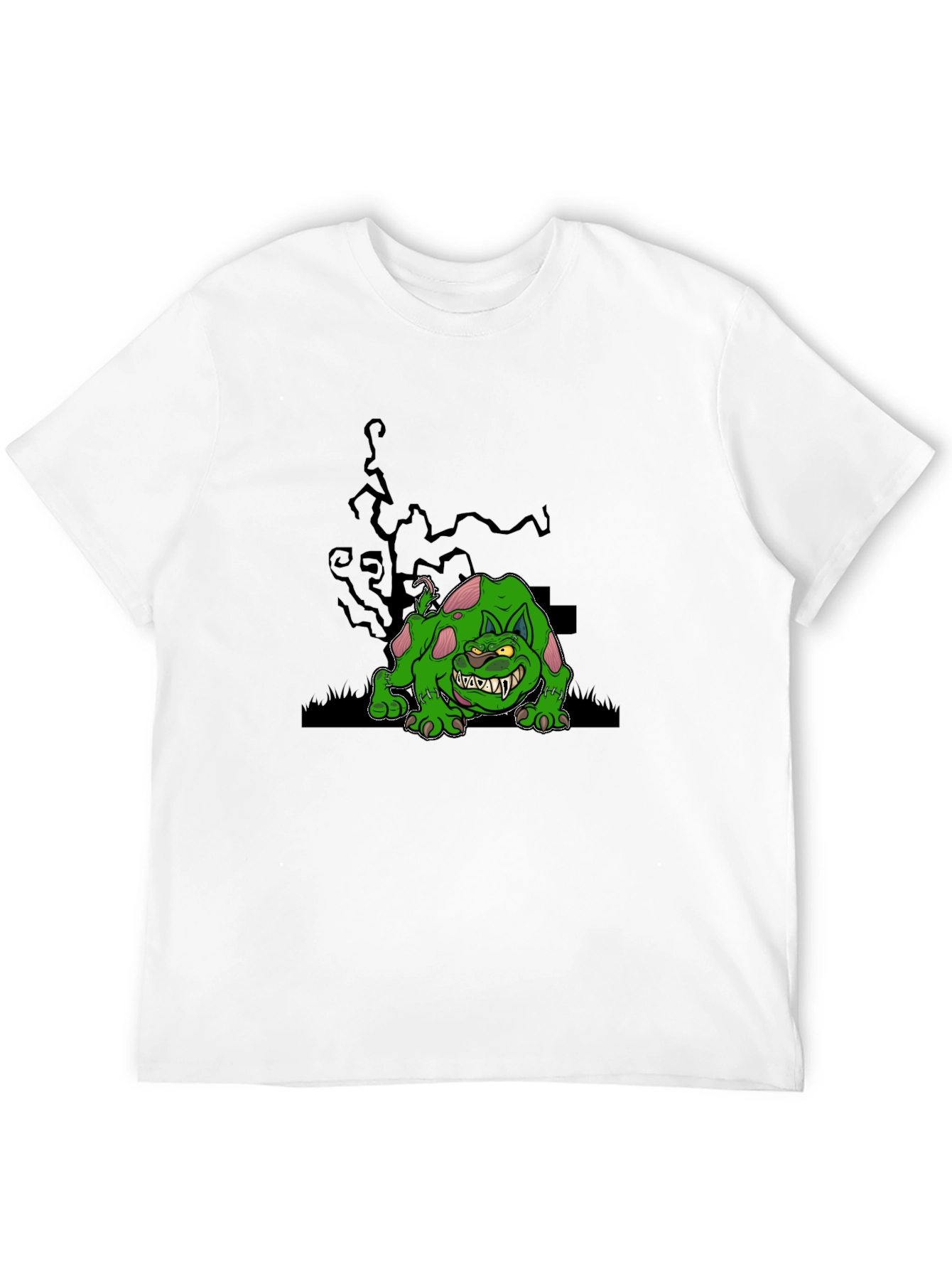 Spooky Green Monster Graphic Tee